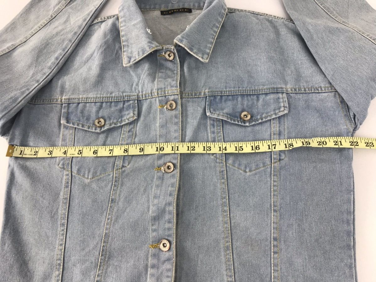 Vintage Gorge Rainbow Quotes Denim Jacket Button Up Double Pocket Size US S / EU 44-46 / 1 - 10 Thumbnail