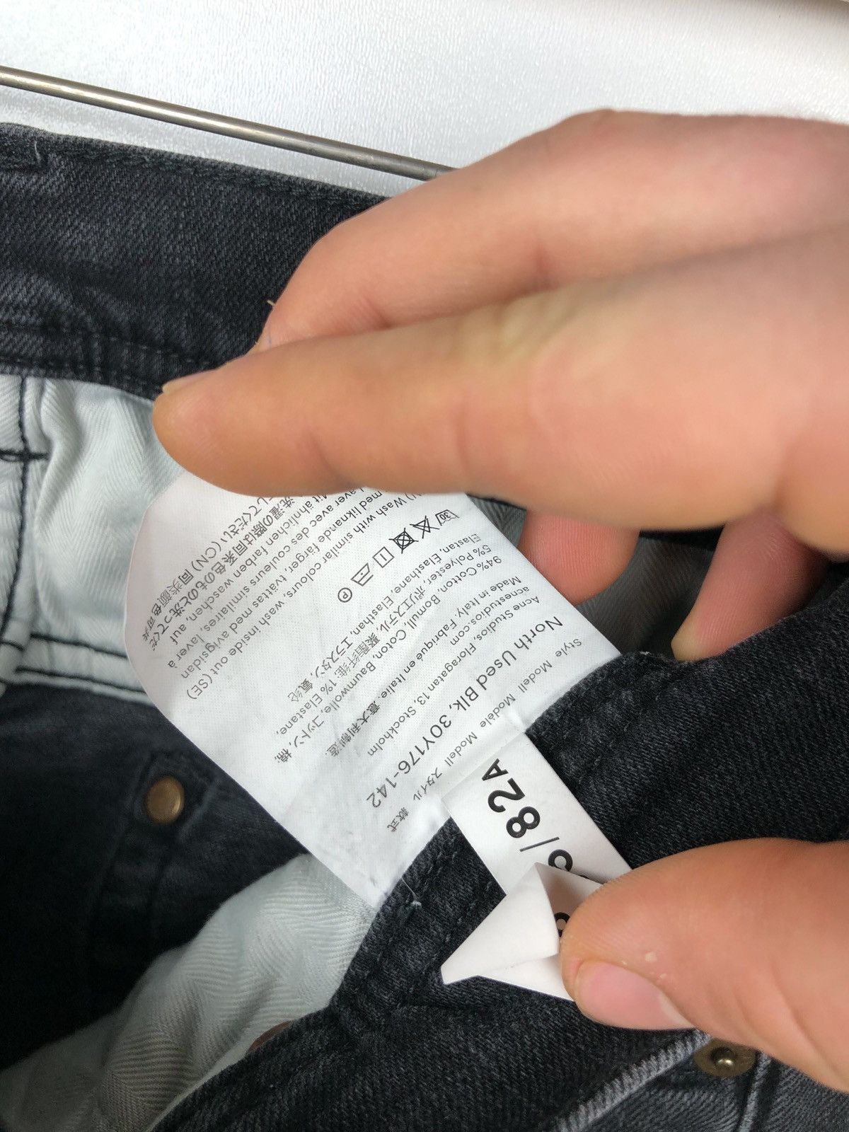 Acne Studios Acne Studios Bla Knost Stockholm Luxury Pant Black 30/30 Size US 30 / EU 46 - 8 Thumbnail