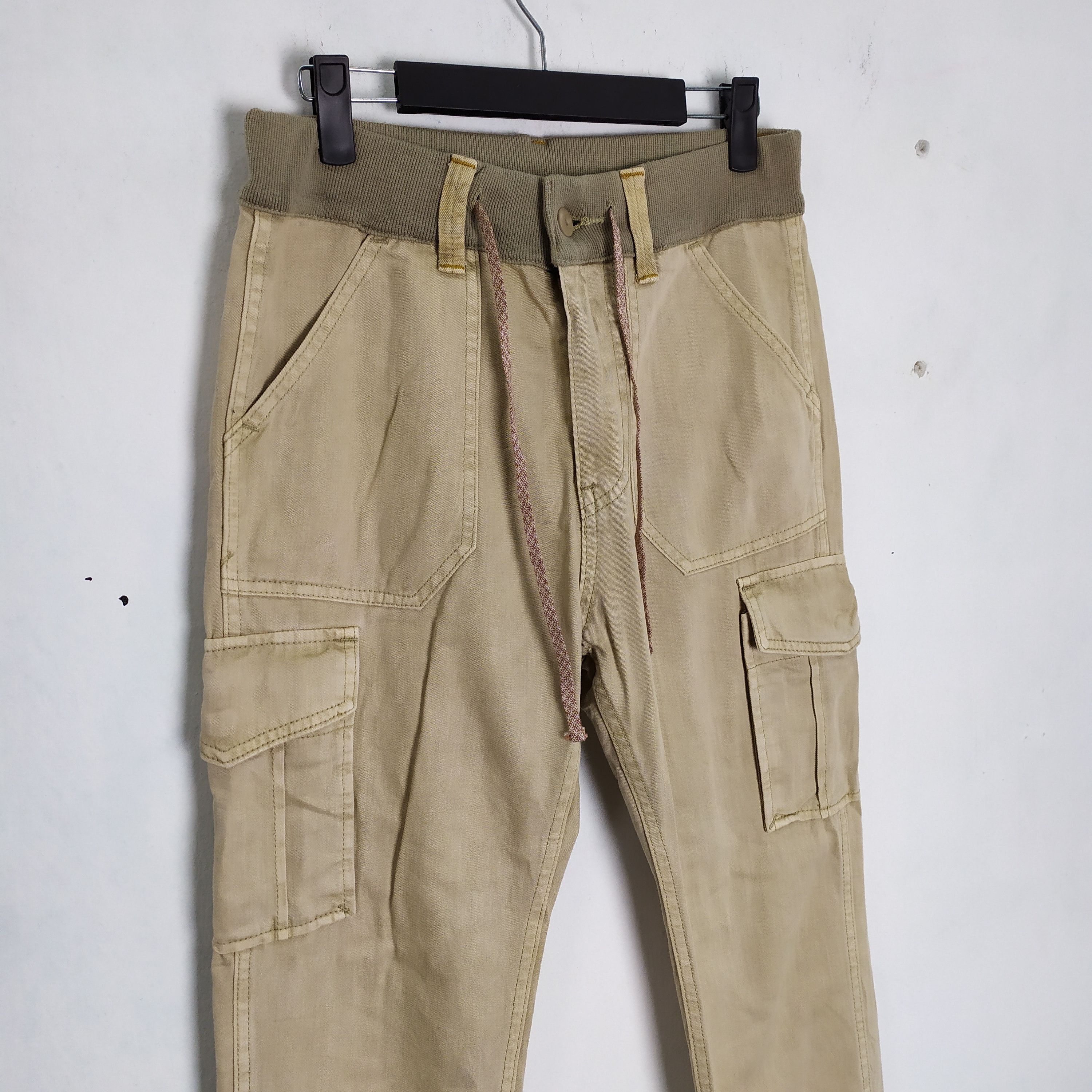 Japanese Brand JOGGERS PANTS x OUTDOOR CARGO PANTS DRAWSTRING WAIST Size US 26 / EU 42 - 4 Thumbnail