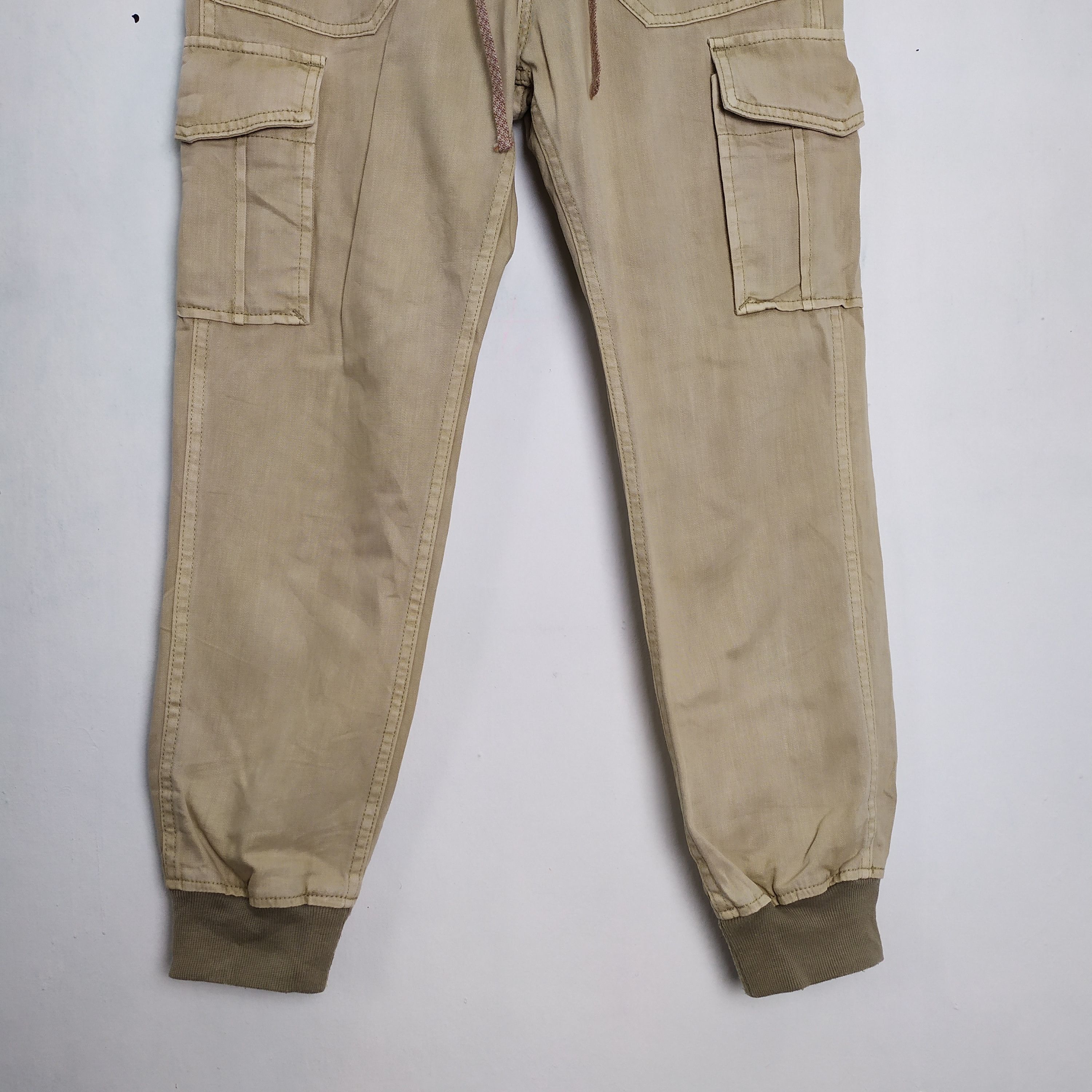Japanese Brand JOGGERS PANTS x OUTDOOR CARGO PANTS DRAWSTRING WAIST Size US 26 / EU 42 - 3 Thumbnail