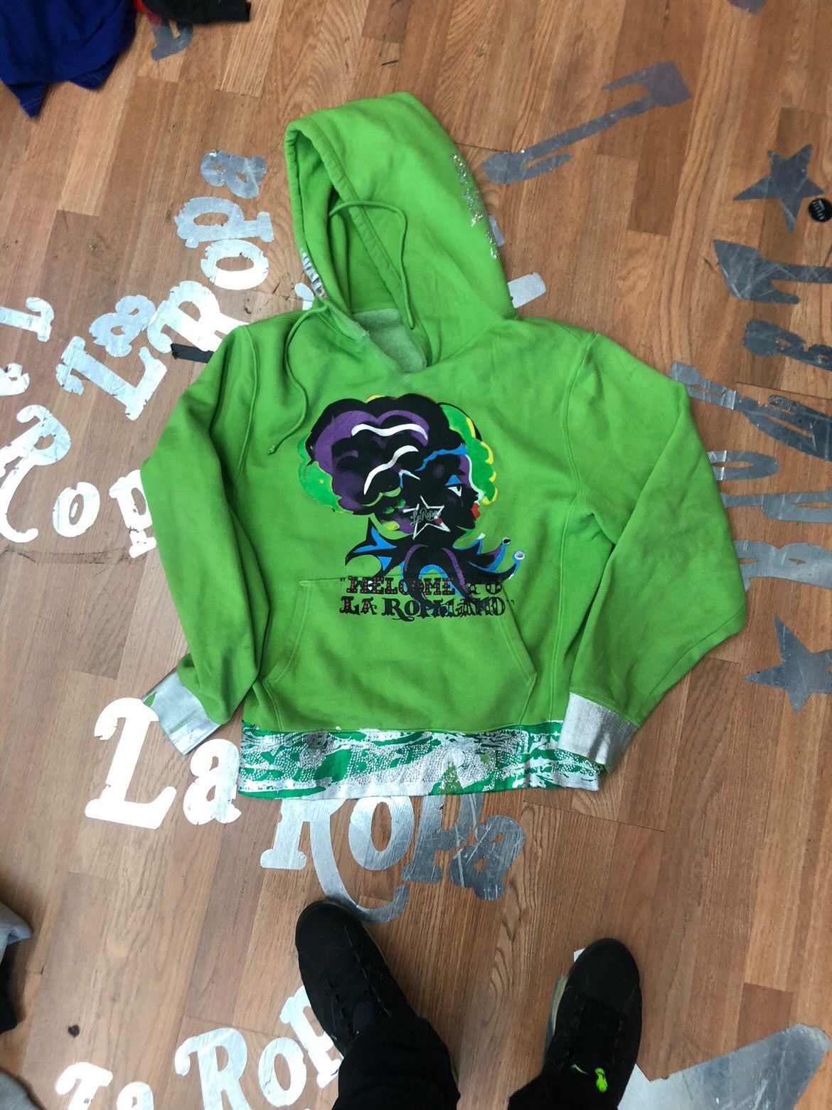 image of 1Of1 Laropa Hoodie in Green, Men's (Size XL)
