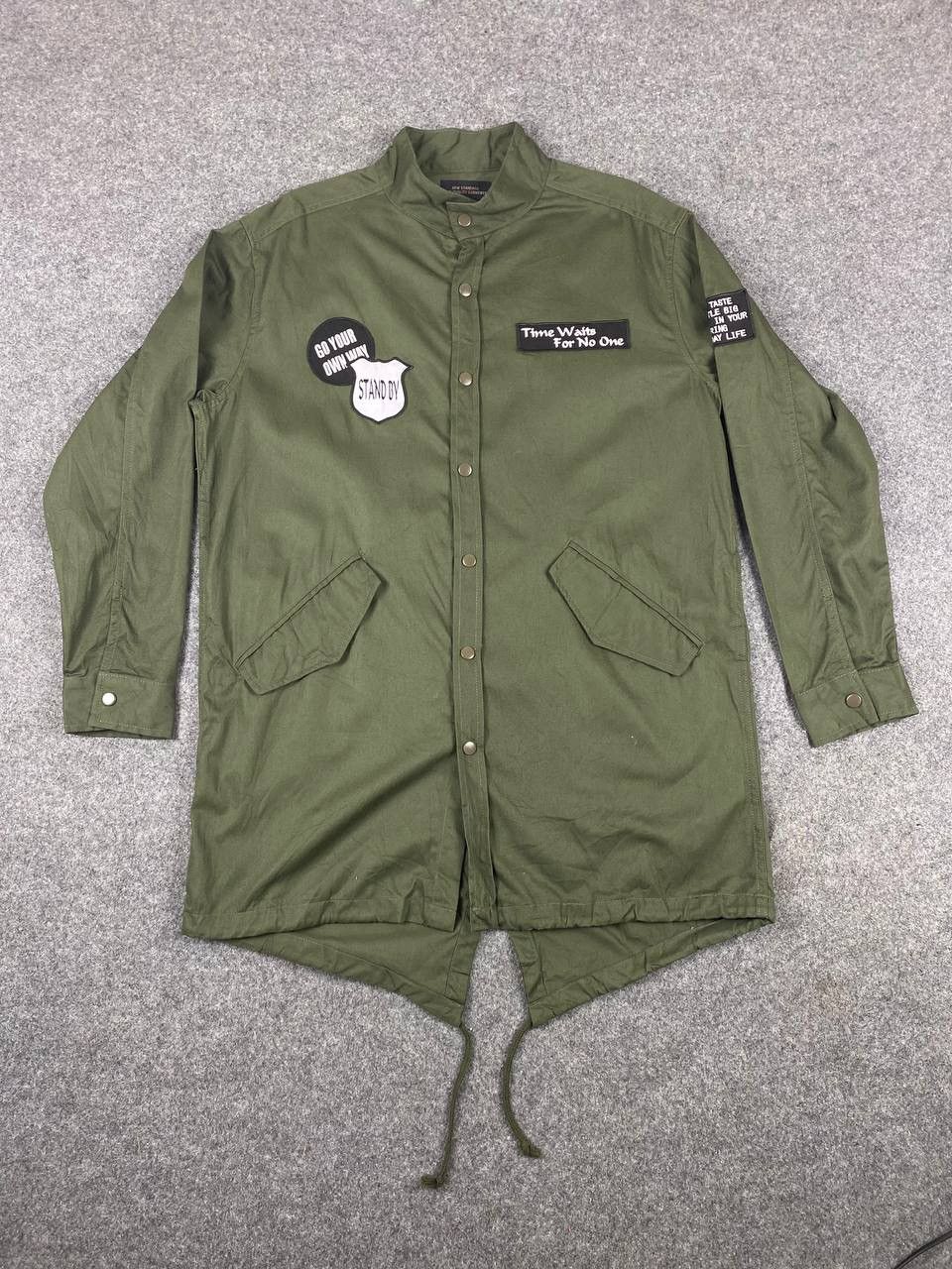 image of Avant Garde x Vintage Green Army Fishtail Parka in Army Green, Men's (Size Large)
