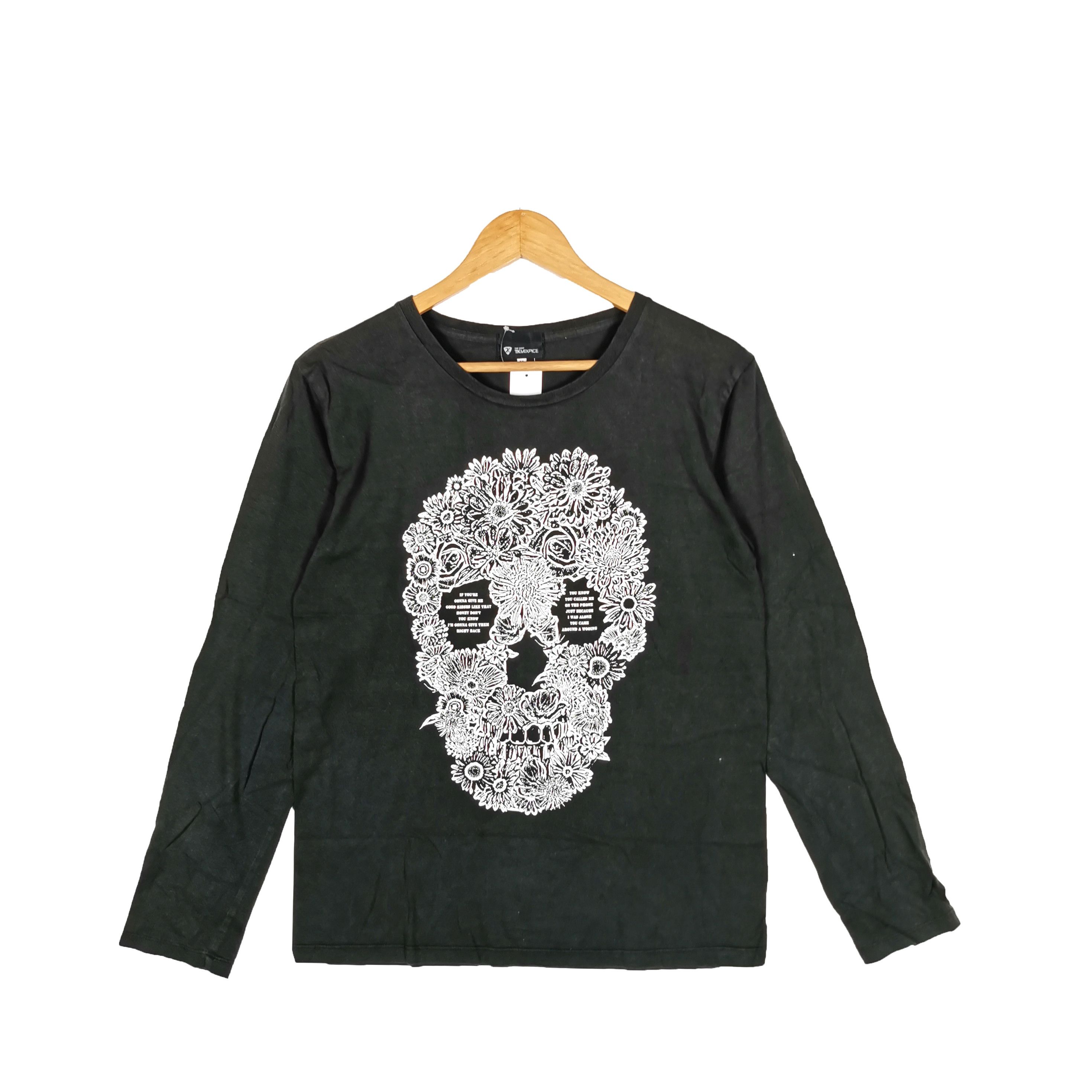 Japanese Brand TK Mixpice T Shirt alike Skulls Alexander McQueen Tees Size S / US 4 / IT 40 - 1 Thumbnail