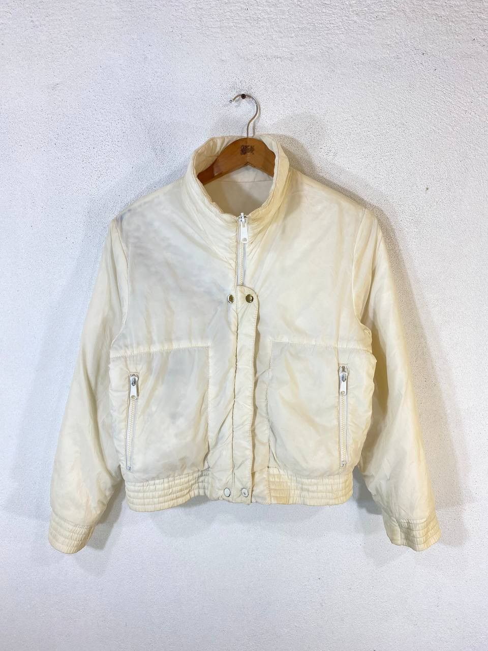 Vintage Vintage White Stage Reversible Retro Puffer Jacket Size S / US 4 / IT 40 - 7 Thumbnail
