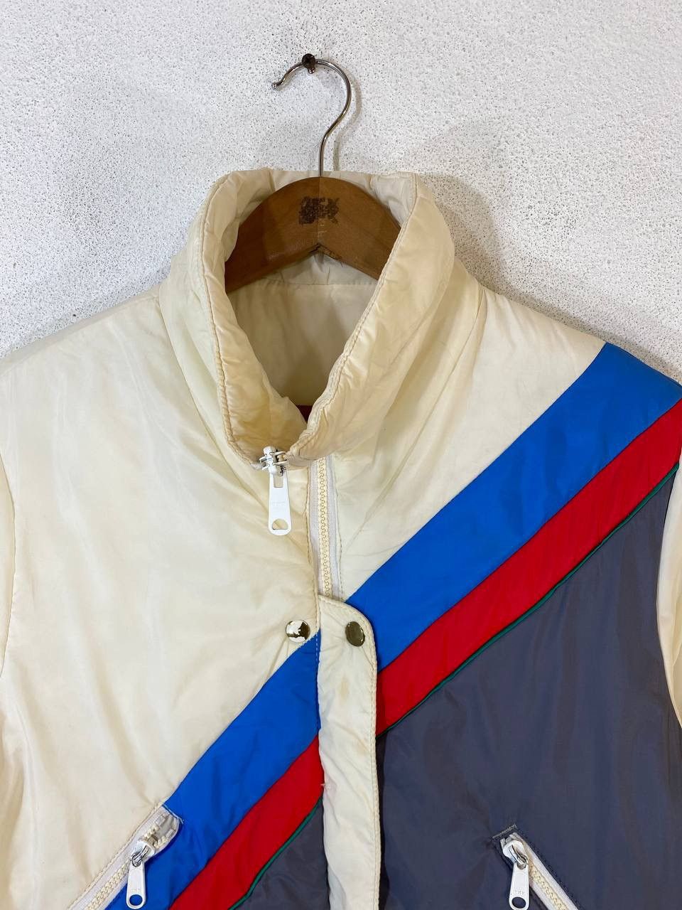 Vintage Vintage White Stage Reversible Retro Puffer Jacket Size S / US 4 / IT 40 - 3 Thumbnail