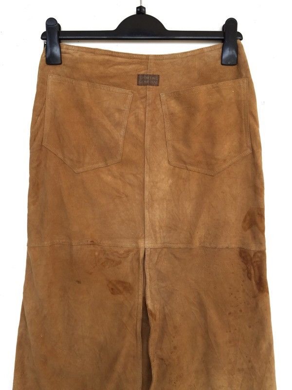 Issey Miyake × Leather Vintage Issey Miyake Hai Sporting Gear Suede Leather Size 26" / US 2 / IT 38 - 2 Thumbnail