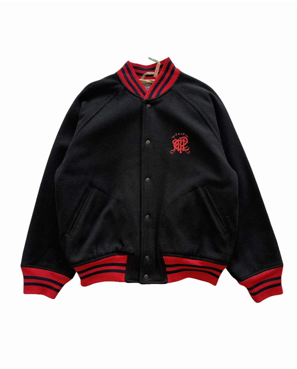 Polo Ralph Lauren RARE!!! VINTAGE POLO RL BLUE LABEL WOOL VARSITY JACKET Size US M / EU 48-50 / 2 - 1 Thumbnail
