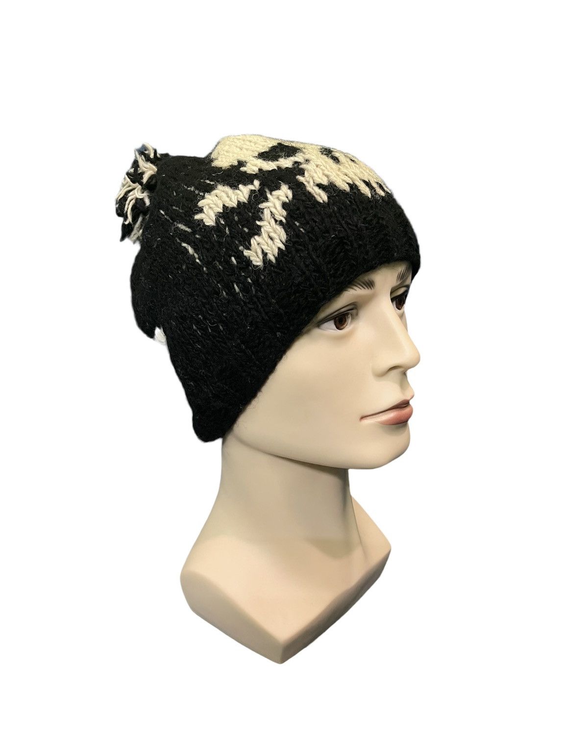 Vintage VINTAGE BIG LOGO SKULLS BEANIE HAT Size ONE SIZE - 2 Thumbnail