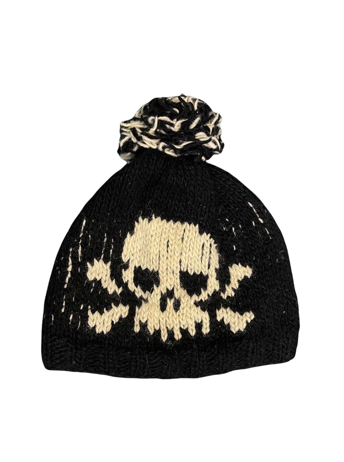 Vintage VINTAGE BIG LOGO SKULLS BEANIE HAT Size ONE SIZE - 1 Thumbnail