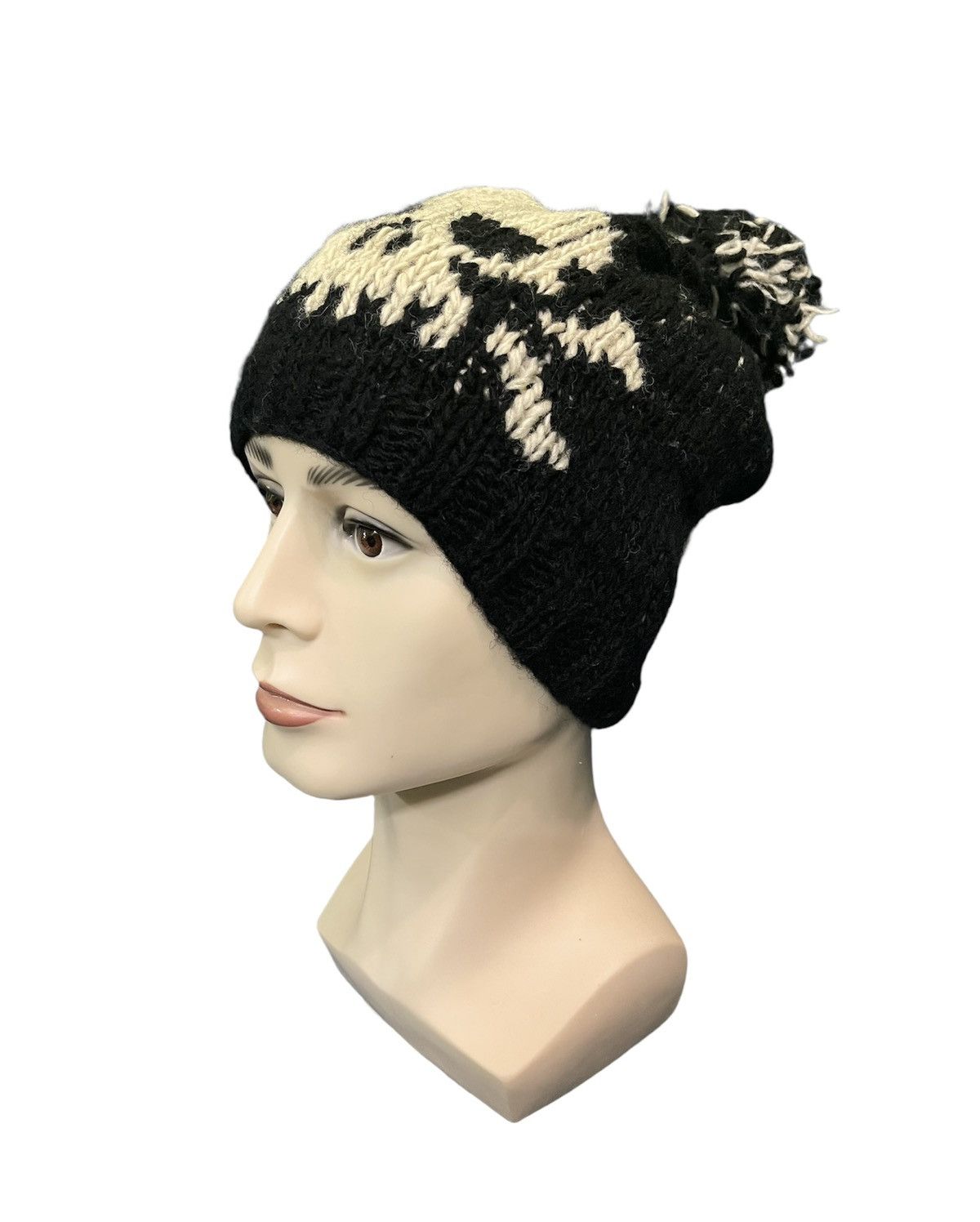 Vintage VINTAGE BIG LOGO SKULLS BEANIE HAT Size ONE SIZE - 3 Thumbnail