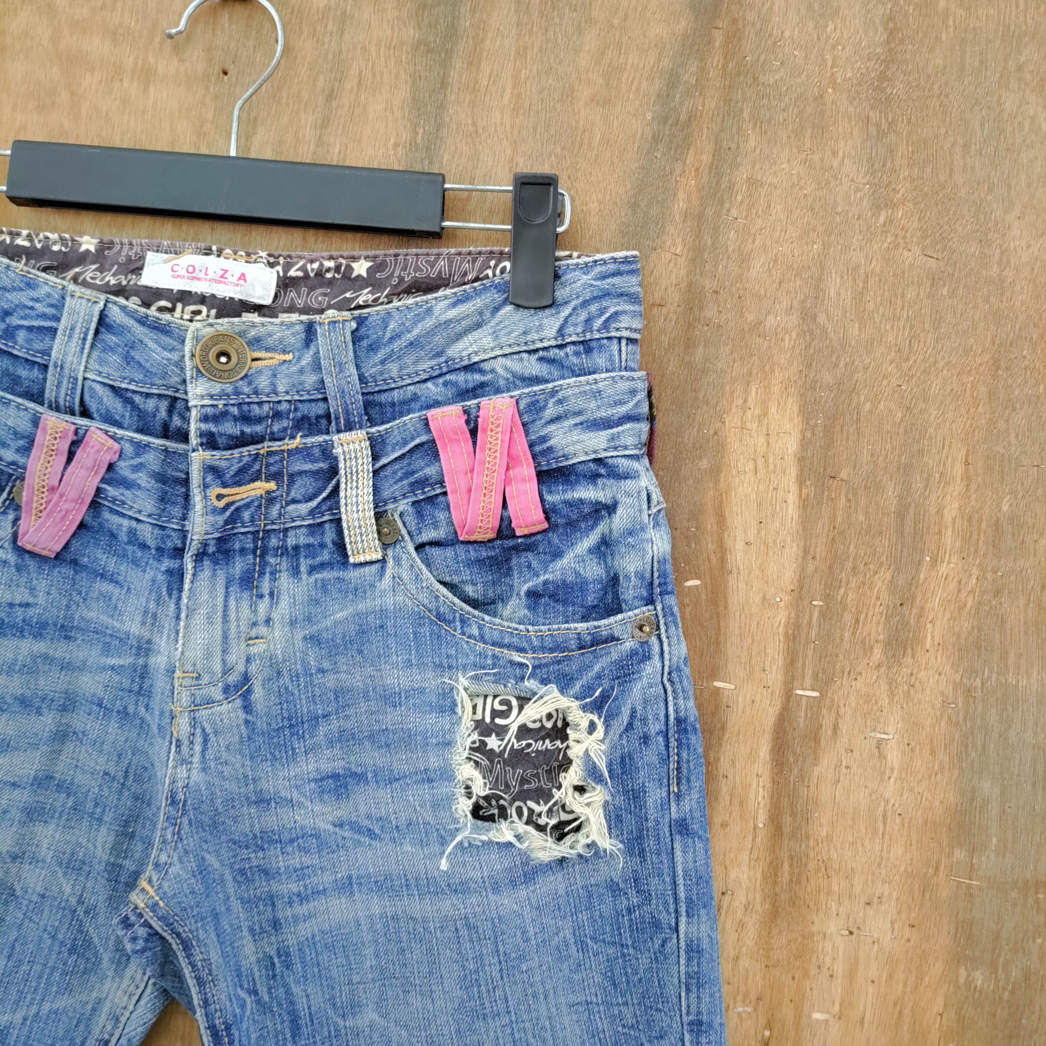 Japanese Brand VINTAGE JAPANESE DOUBLE WAIST JEANS DENIM PANTS Size US 29 - 5 Thumbnail