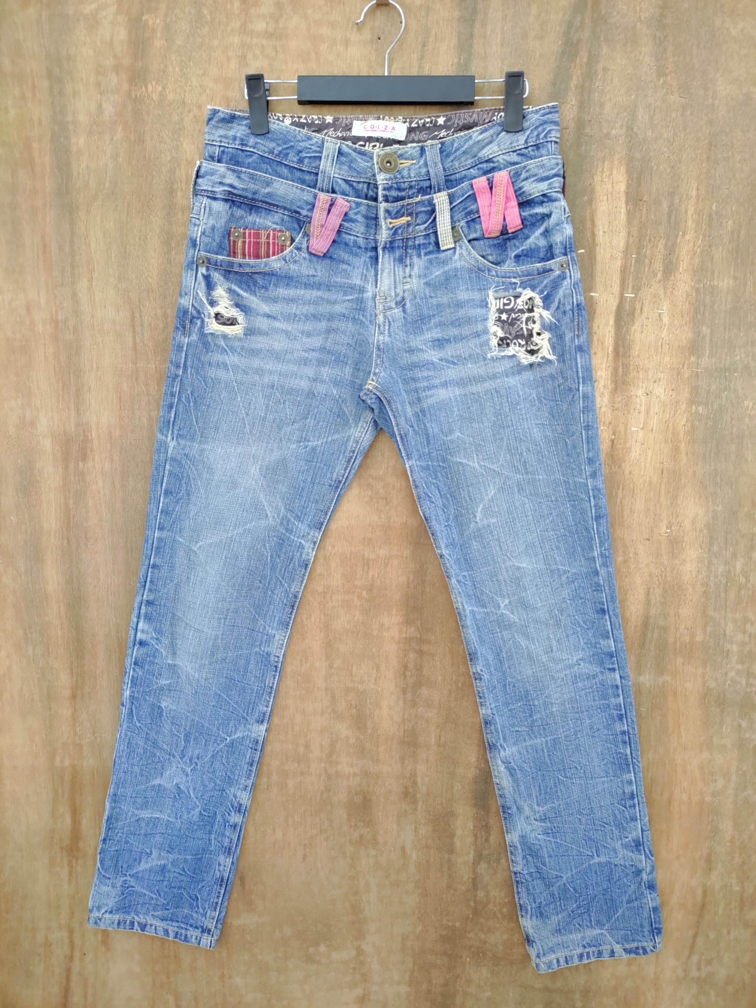 Japanese Brand VINTAGE JAPANESE DOUBLE WAIST JEANS DENIM PANTS Size US 29 - 1 Thumbnail