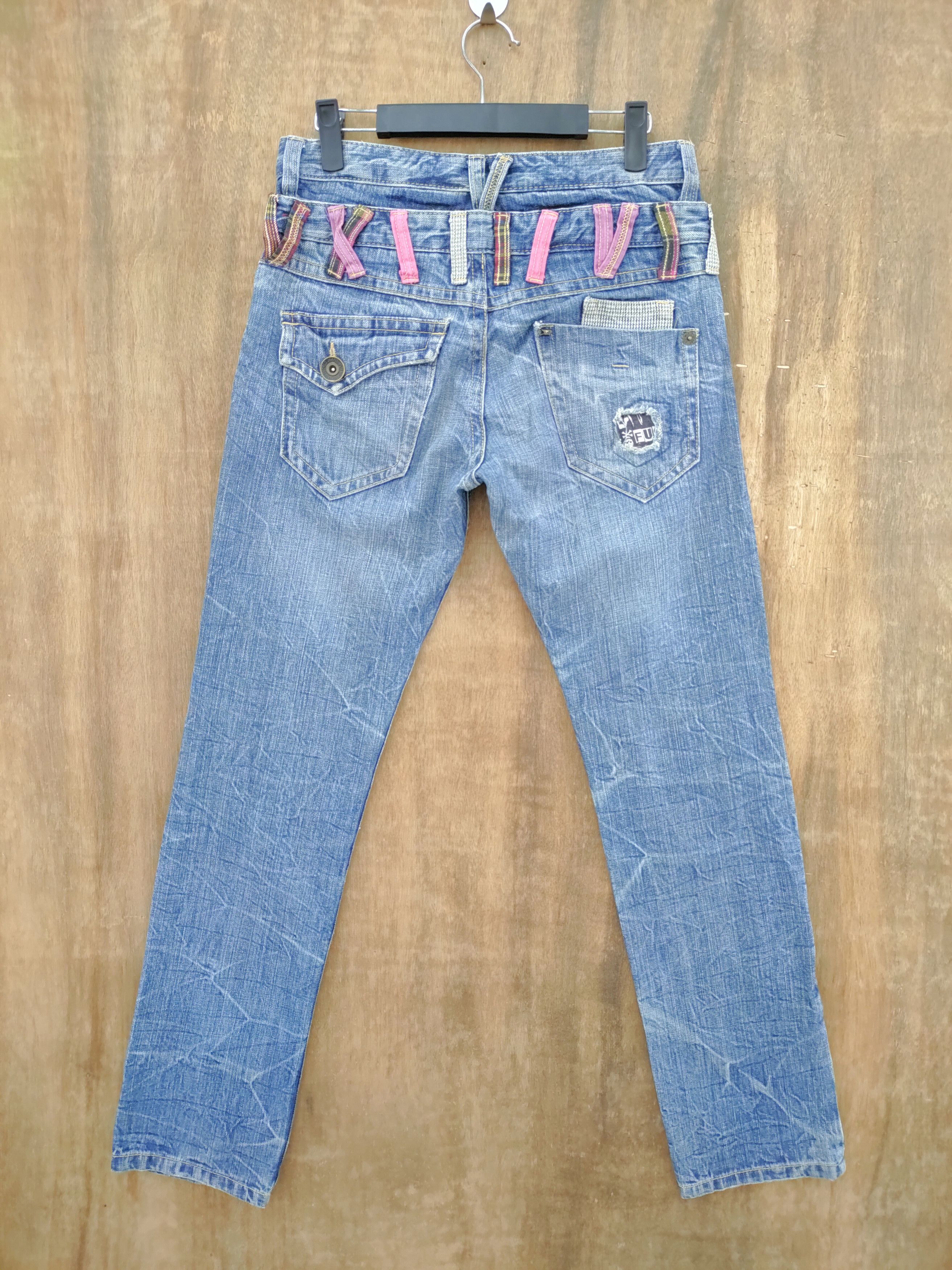 Japanese Brand VINTAGE JAPANESE DOUBLE WAIST JEANS DENIM PANTS Size US 29 - 8 Thumbnail