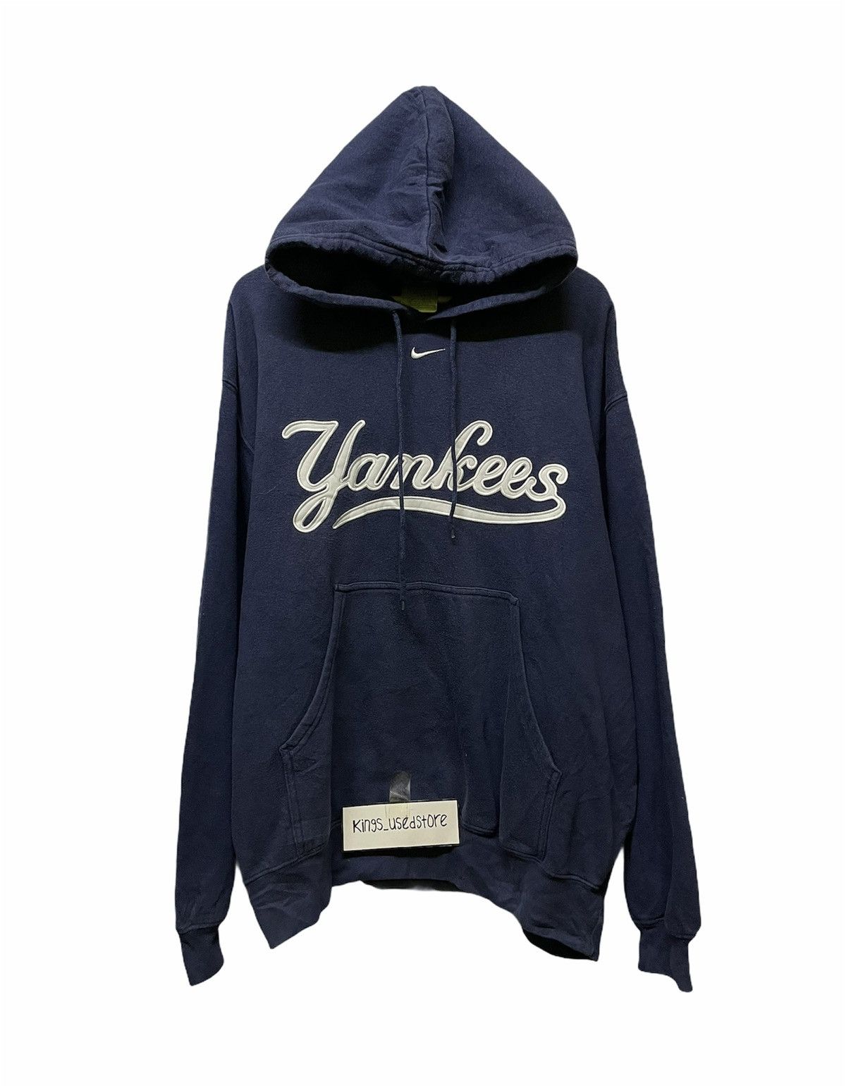 Nike 📌Binding Offer📌 Vintage nike yankees hoodie sweatshirt Size US L / EU 52-54 / 3 - 1 Thumbnail