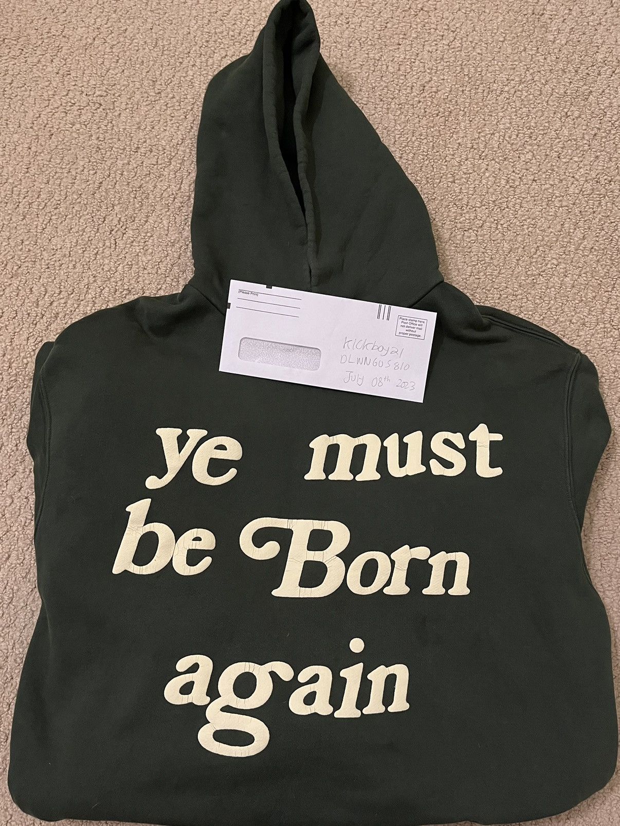 Cactus Plant Flea Market Born Again Hooded Sweatshirt Core/Coal