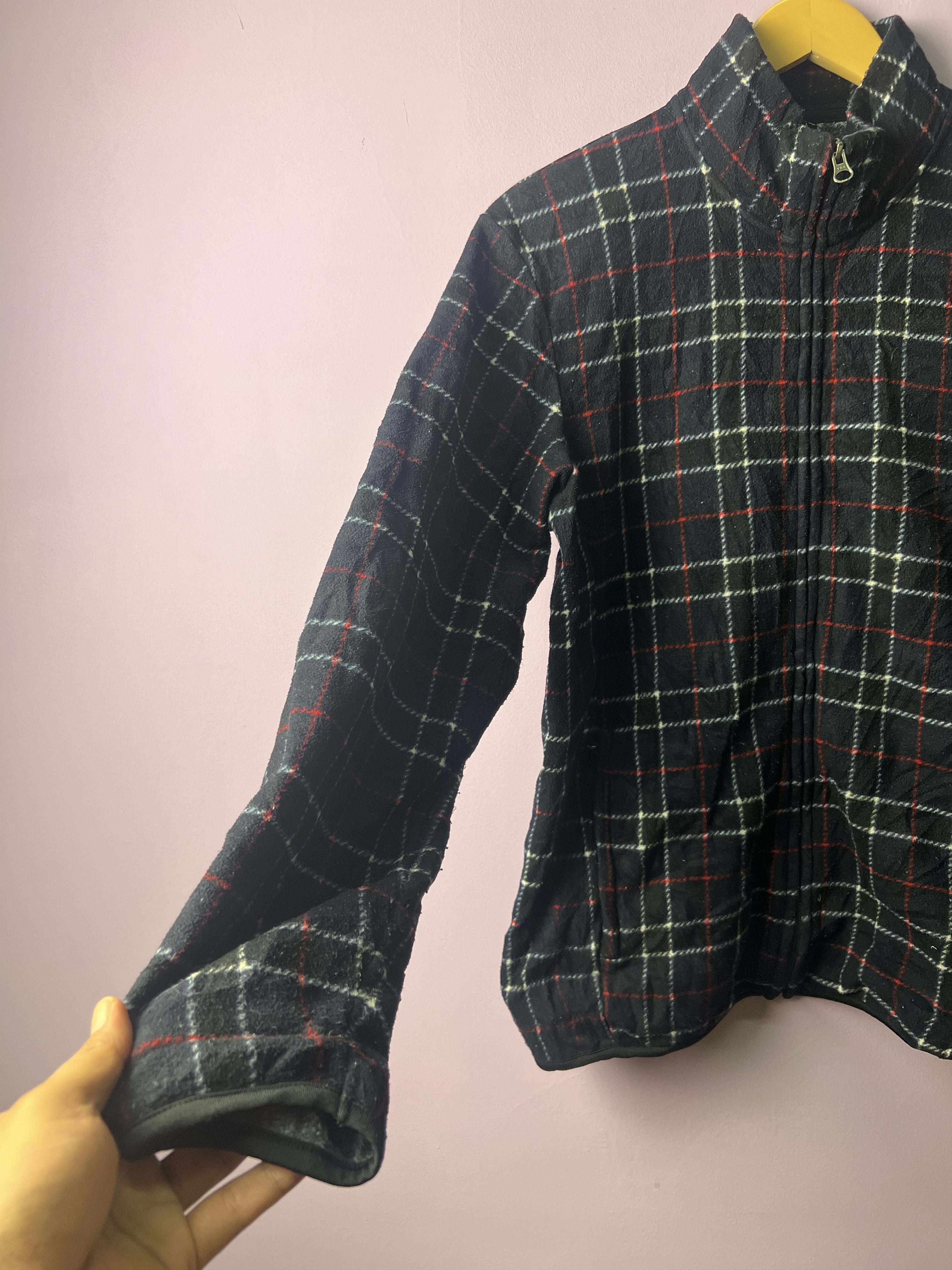 Japanese Brand 🔥Uniqlo Checkered Printed Fleece Jackets Size US M / EU 48-50 / 2 - 10 Thumbnail