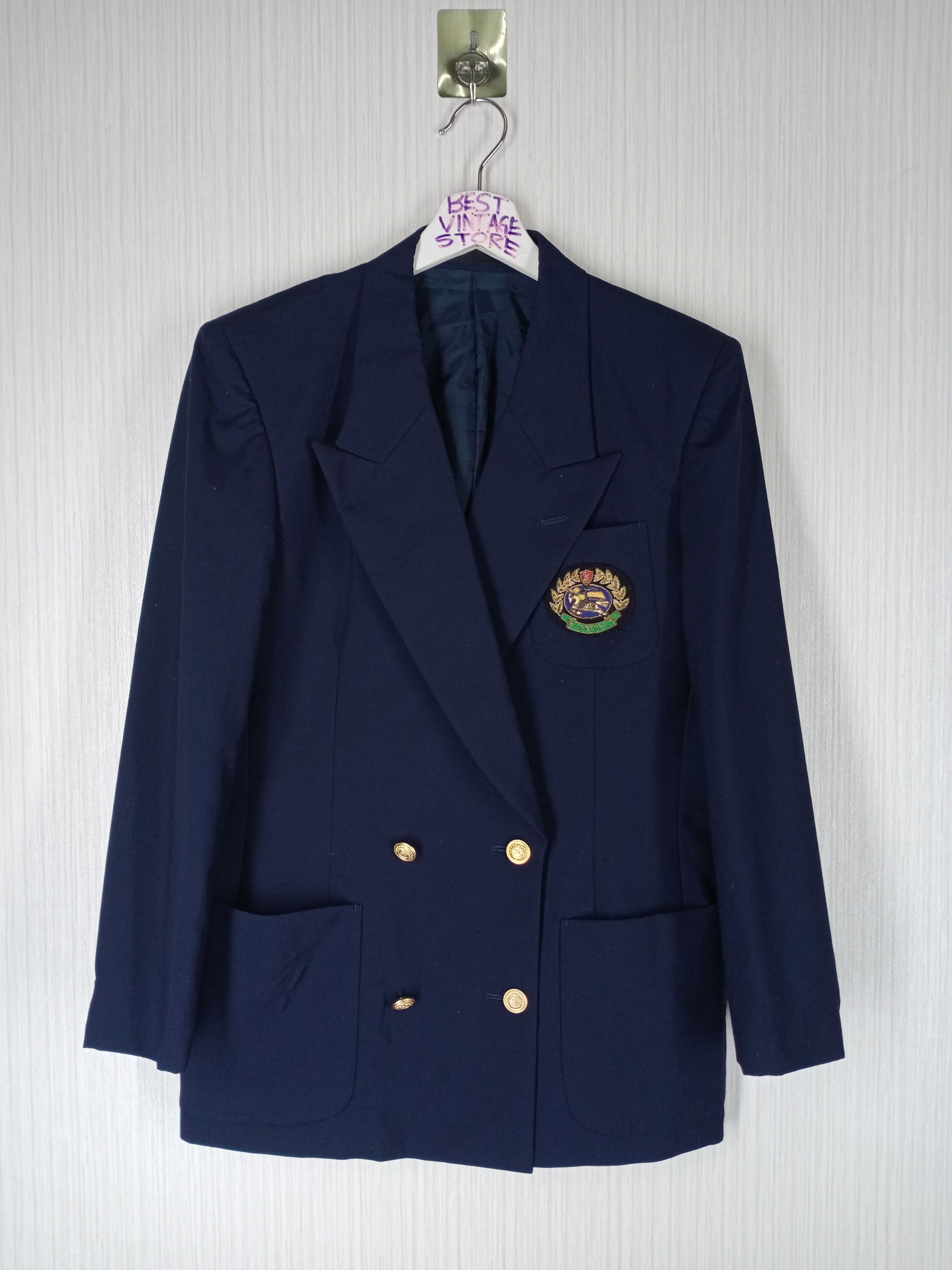 Burberry Vintage Burberrys Tailored Double Breasted Blazer Size 36R - 1 Thumbnail
