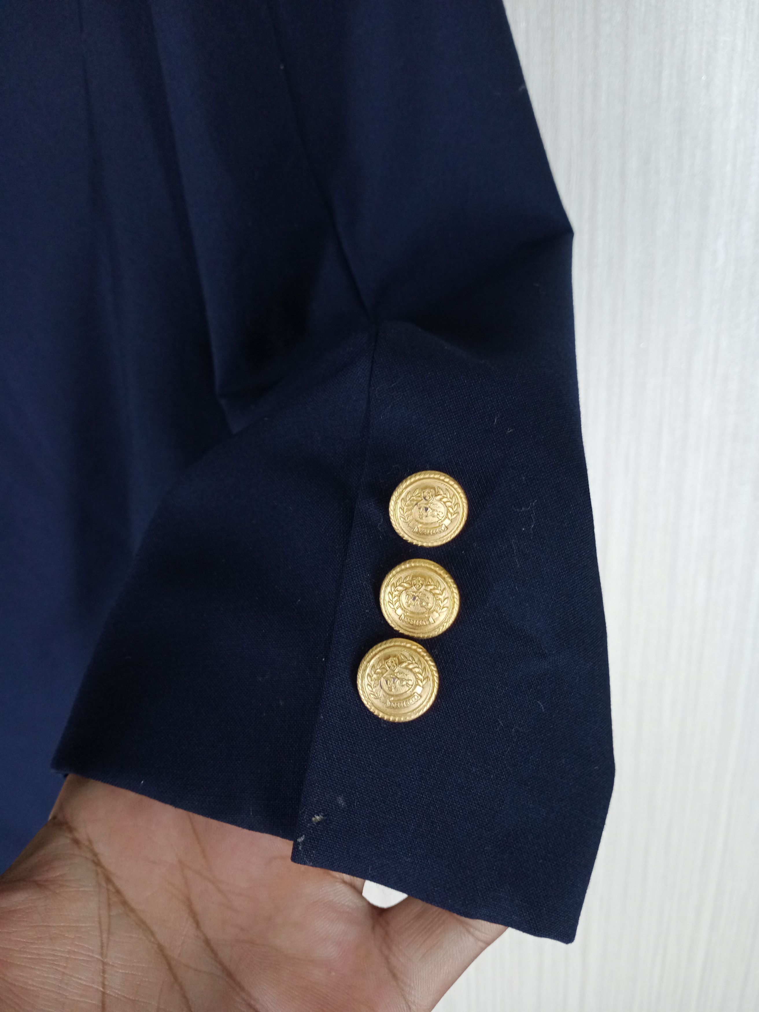 Burberry Vintage Burberrys Tailored Double Breasted Blazer Size 36R - 6 Thumbnail