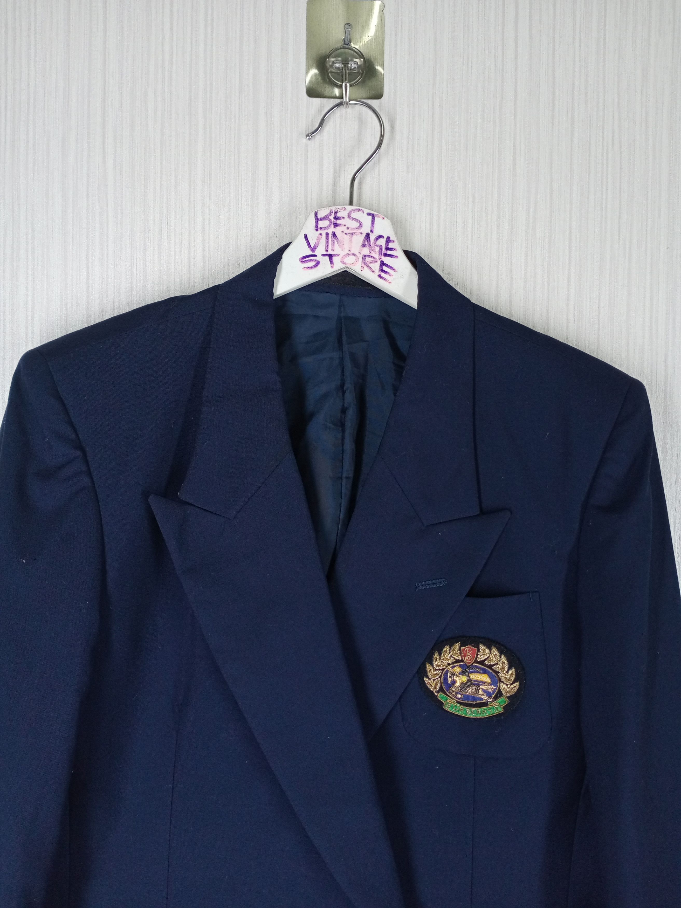 Burberry Vintage Burberrys Tailored Double Breasted Blazer Size 36R - 5 Thumbnail