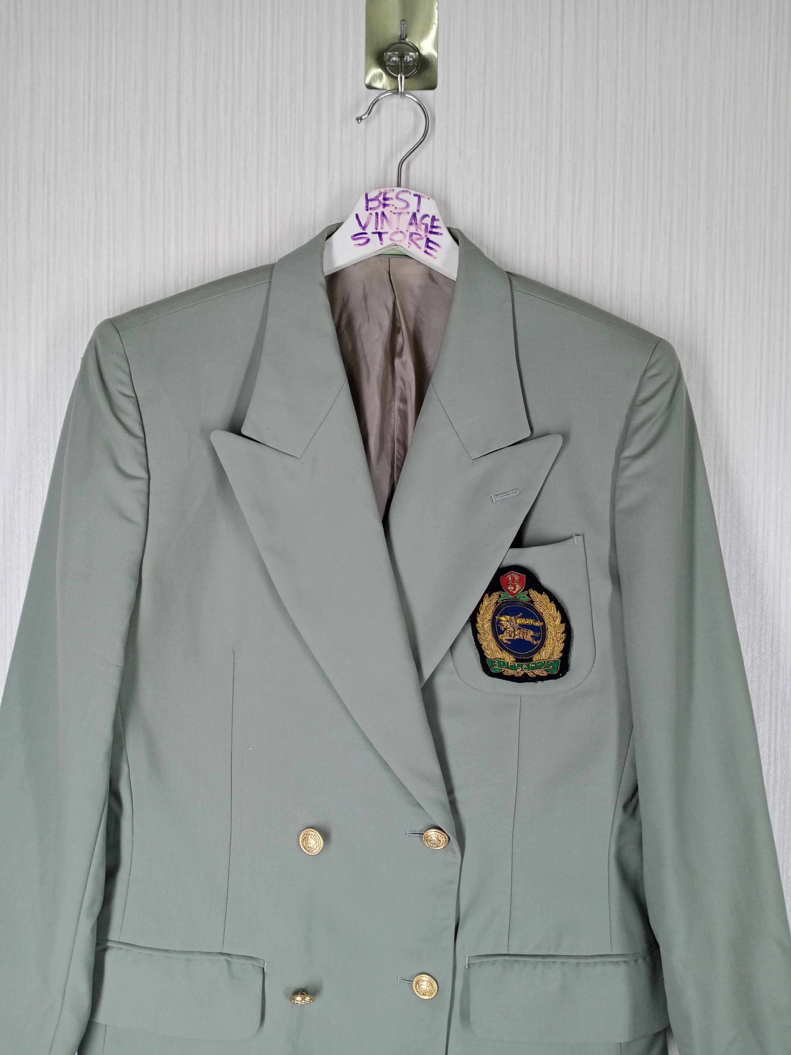 Burberry Vintage Burberrys Tailored Double Breasted Blazer Size 36S - 12 Thumbnail