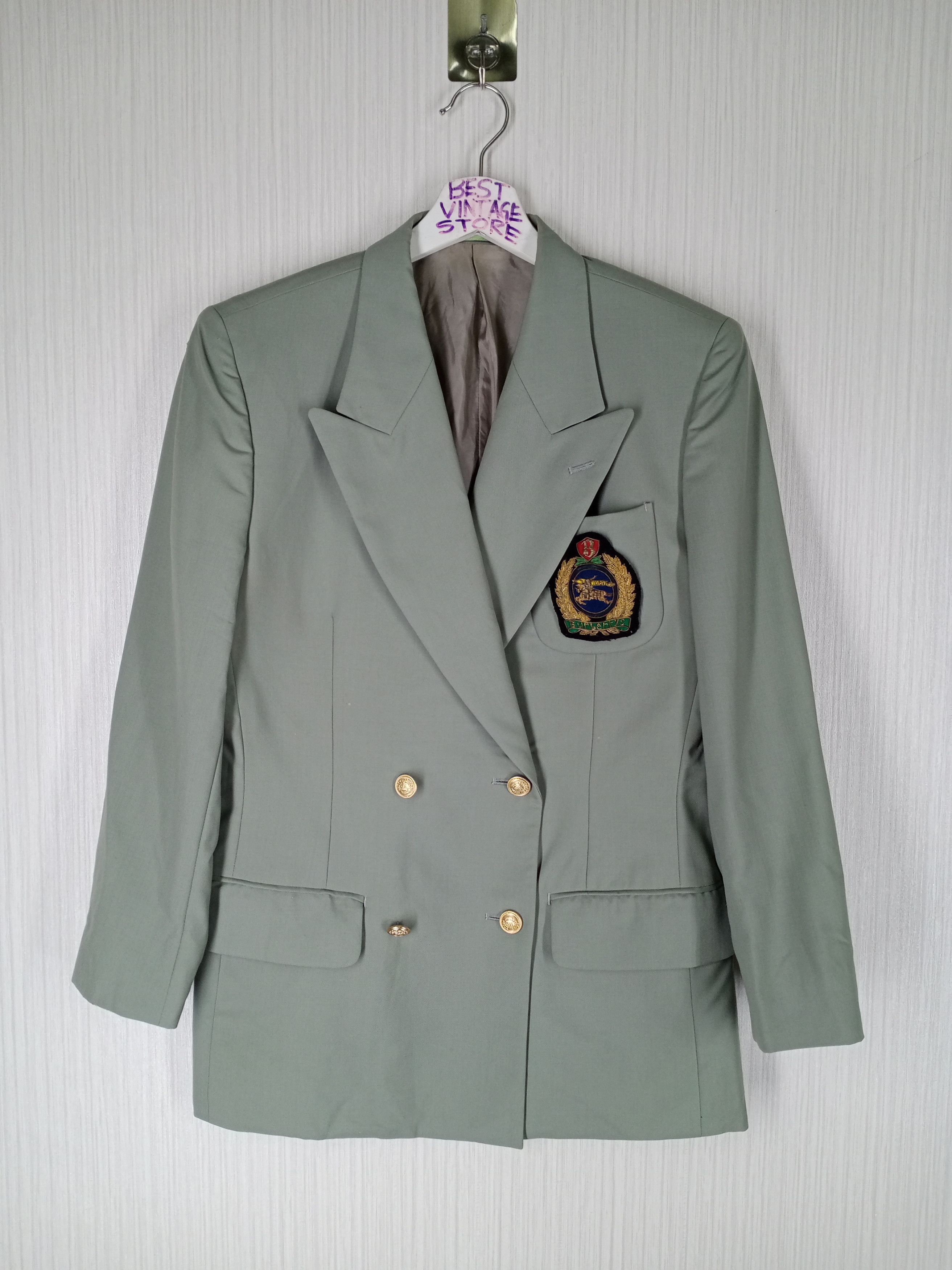 Burberry Vintage Burberrys Tailored Double Breasted Blazer Size 36S - 1 Thumbnail