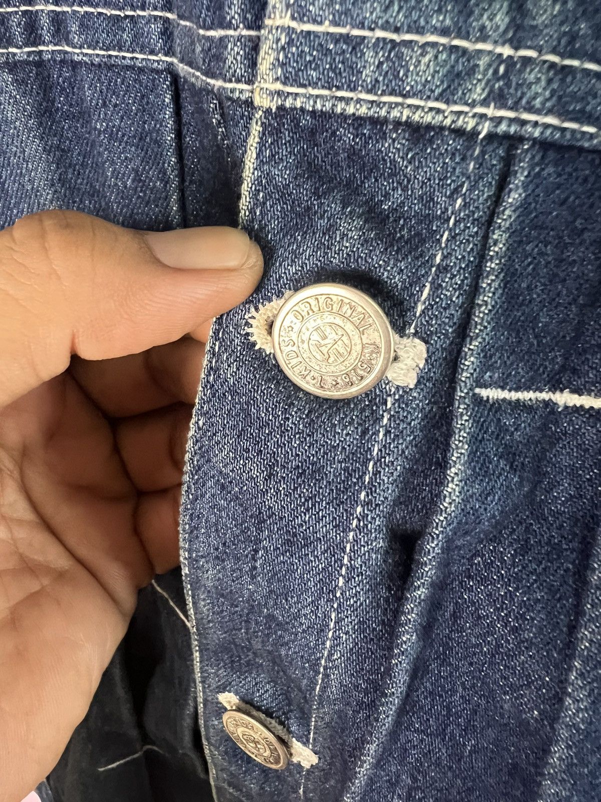 Japanese Brand 🔥Cropped Scheer’s Collection Distressed Denim Jacket Size US L / EU 52-54 / 3 - 11 Thumbnail