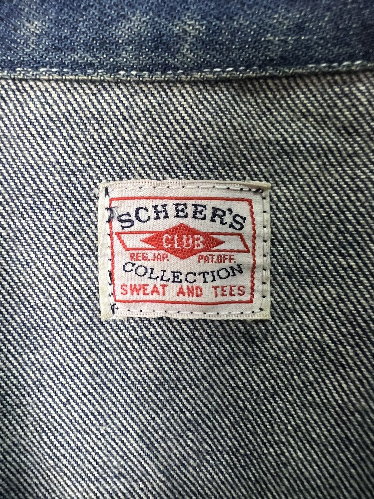 Japanese Brand 🔥Cropped Scheer’s Collection Distressed Denim Jacket Size US L / EU 52-54 / 3 - 15 Thumbnail