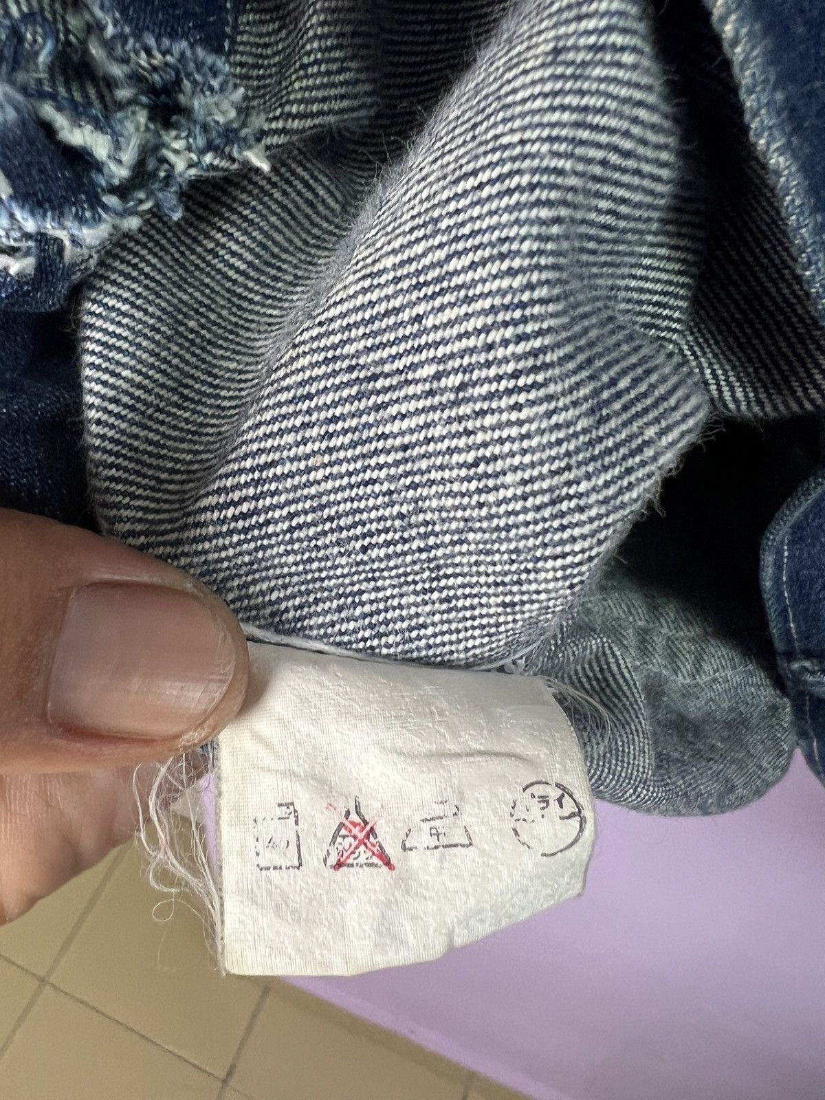 Other 🔥Cropped Scheer’s Collection Distressed Denim Jacket Size US L / EU 52-54 / 3 - 16 Thumbnail