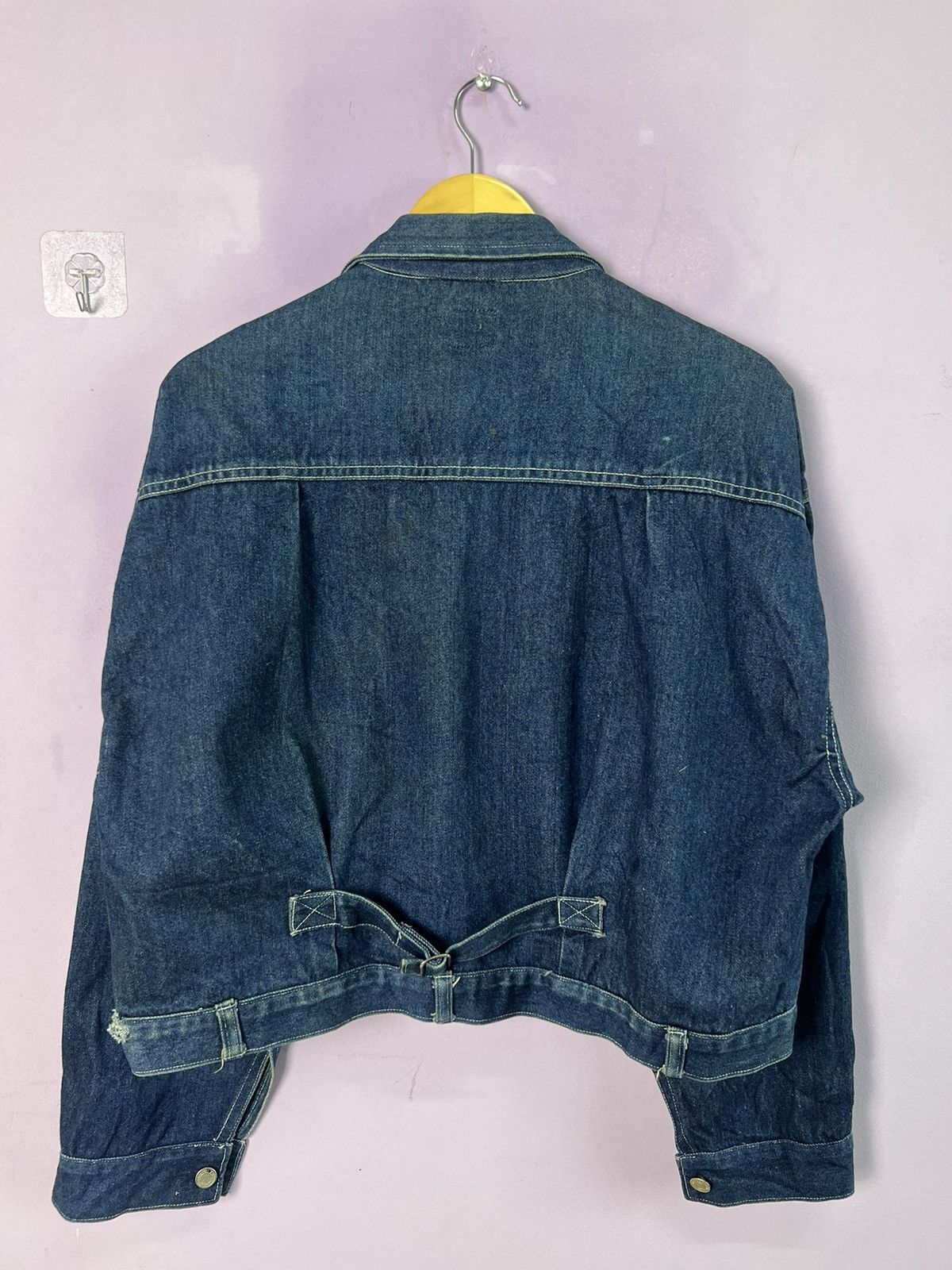 Other 🔥Cropped Scheer’s Collection Distressed Denim Jacket Size US L / EU 52-54 / 3 - 2 Thumbnail