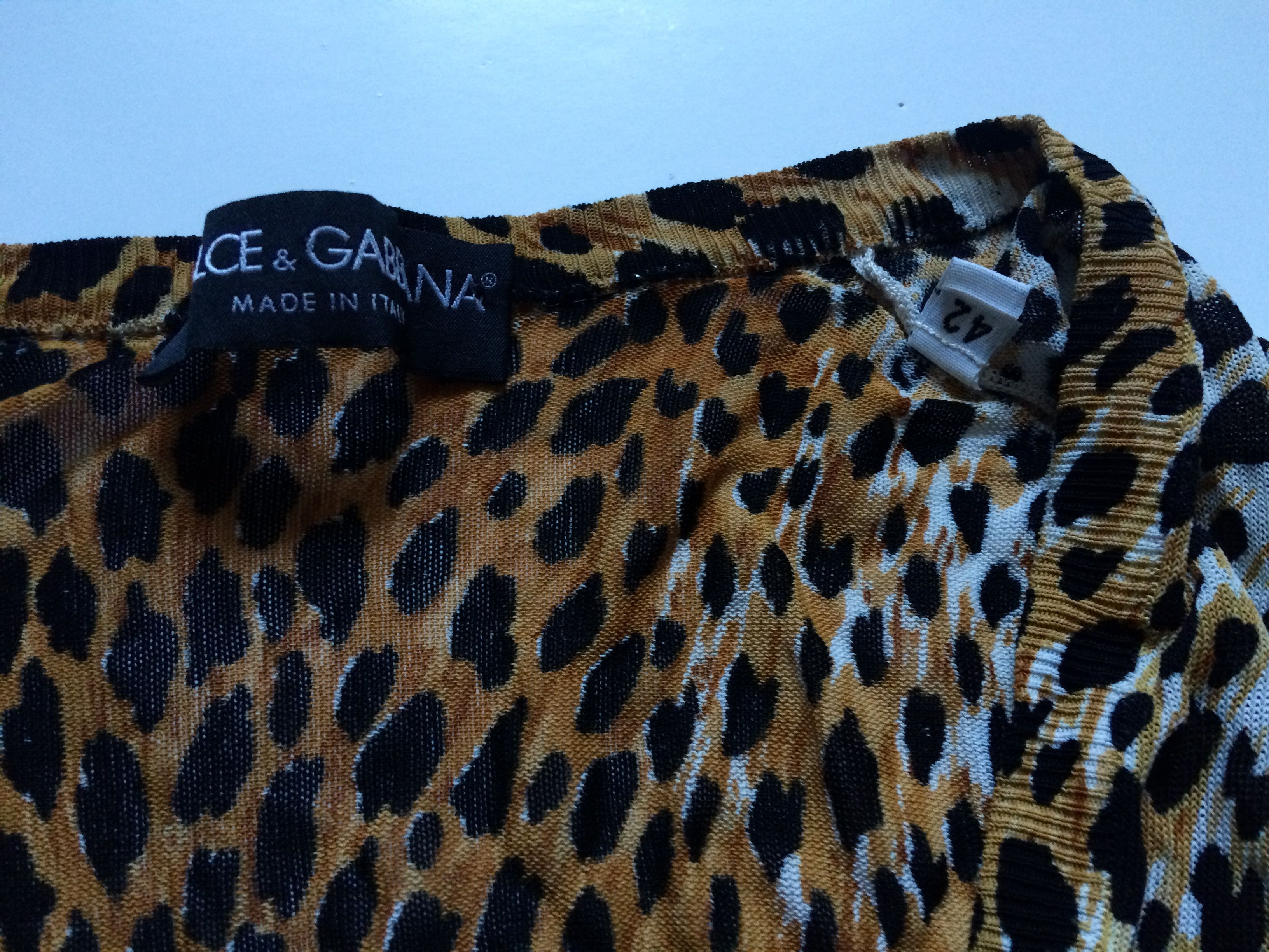 Dolce & Gabbana SS 2003 Leopard Print Knit Size S / US 4 / IT 40 - 7 Thumbnail