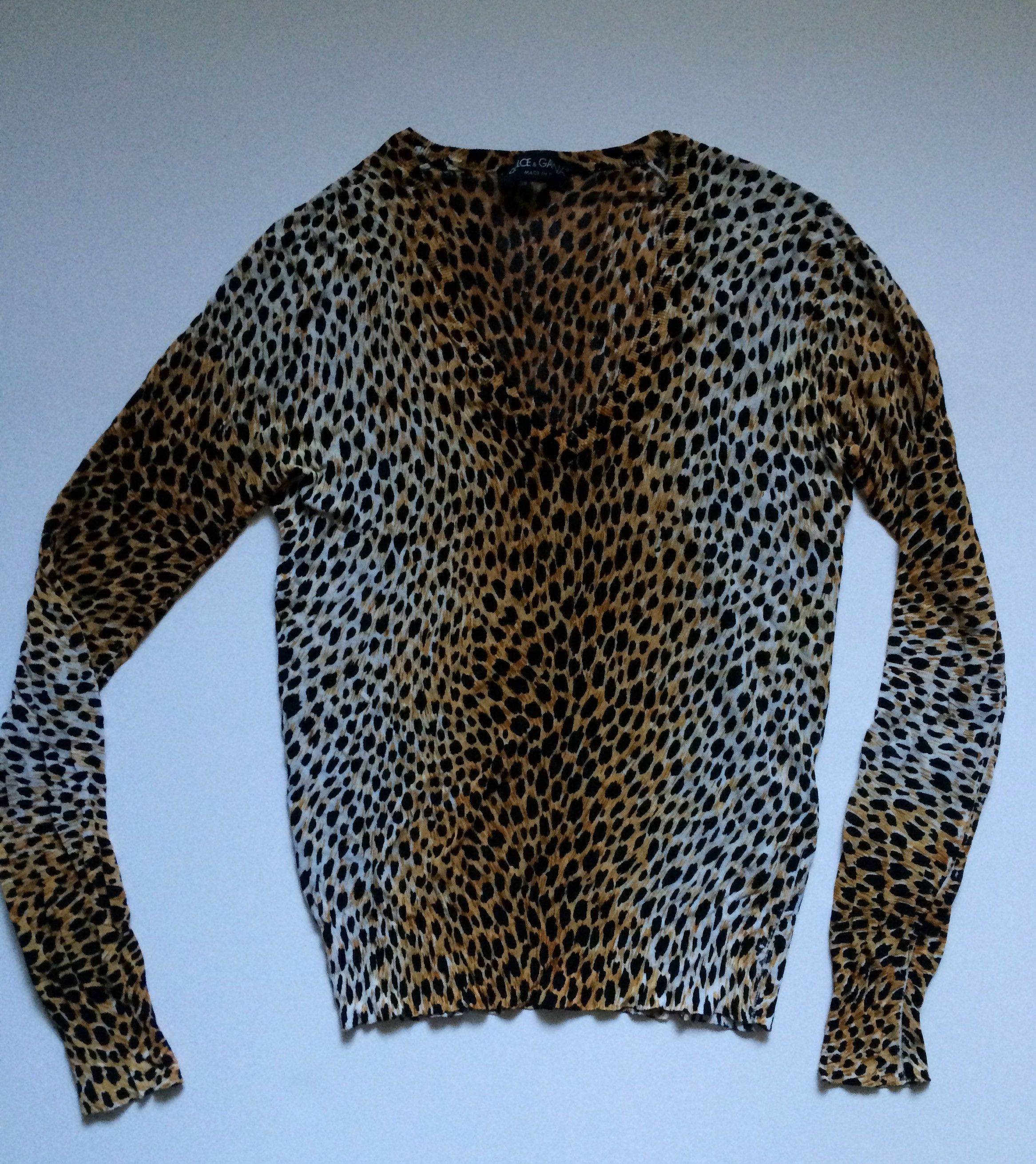Dolce & Gabbana SS 2003 Leopard Print Knit Size S / US 4 / IT 40 - 5 Thumbnail