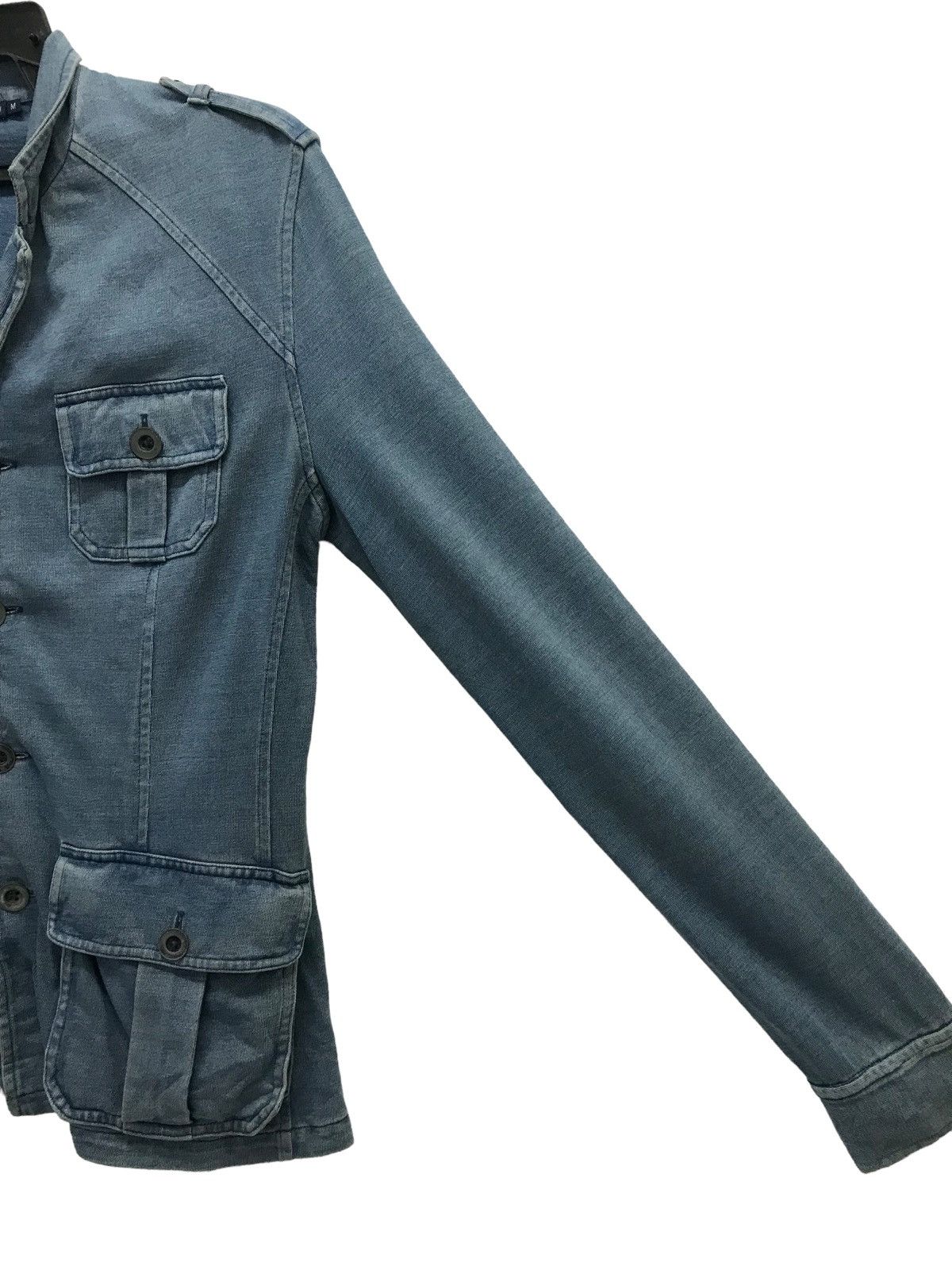 Ralph Lauren Ralph Lauren Quilted Shoulder Military-Style Denim Jacket, Size US M / EU 48-50 / 2 - 5 Thumbnail