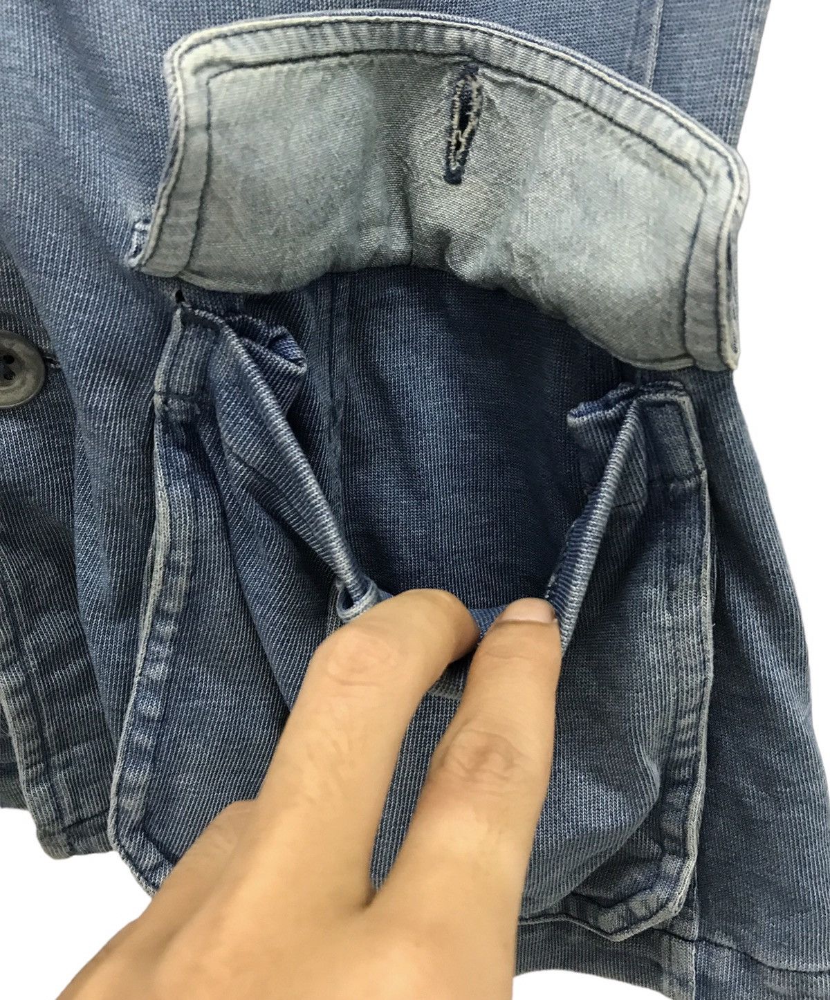 Ralph Lauren Ralph Lauren Quilted Shoulder Military-Style Denim Jacket, Size US M / EU 48-50 / 2 - 9 Thumbnail