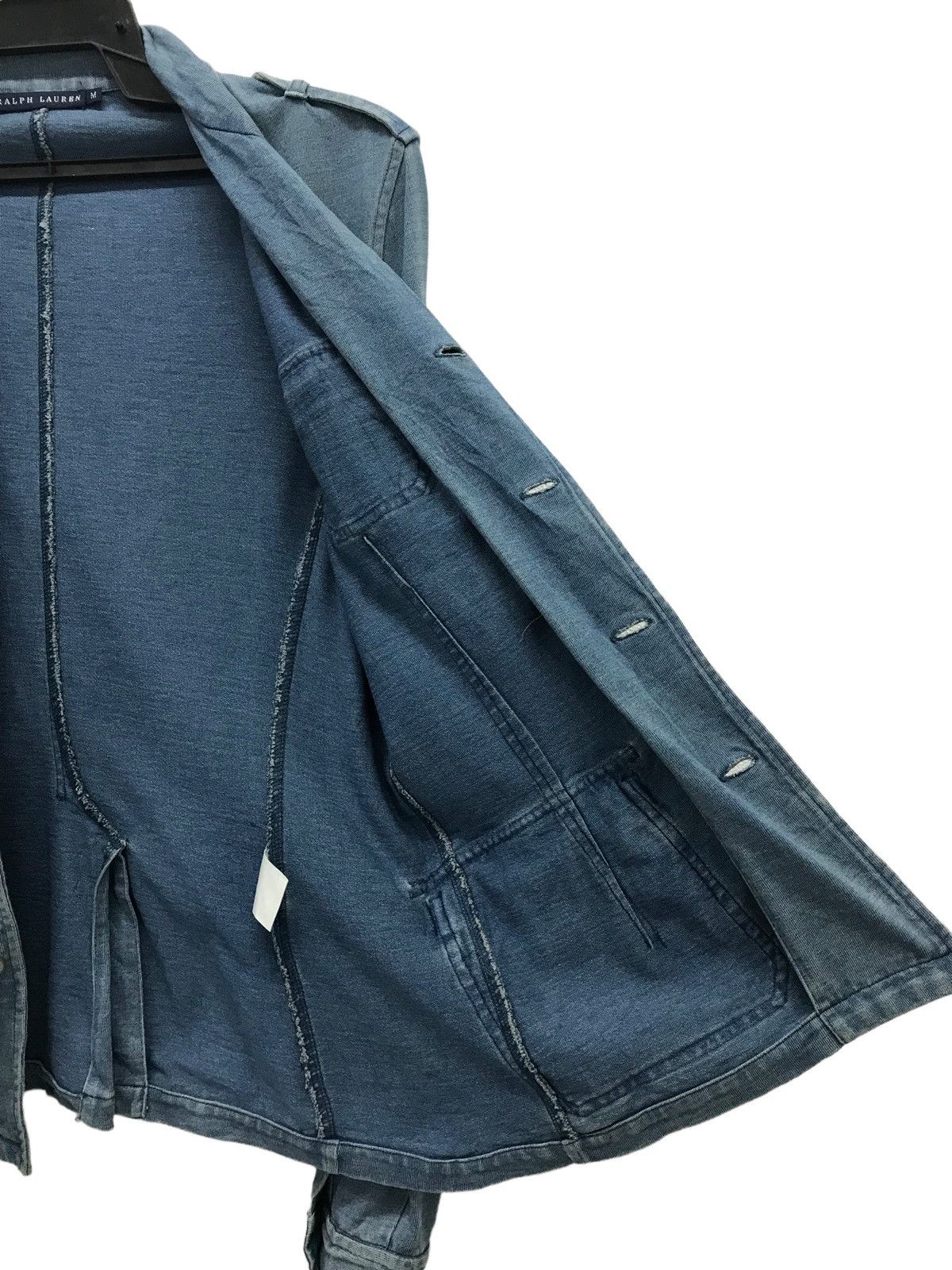 Ralph Lauren Ralph Lauren Quilted Shoulder Military-Style Denim Jacket, Size US M / EU 48-50 / 2 - 13 Thumbnail