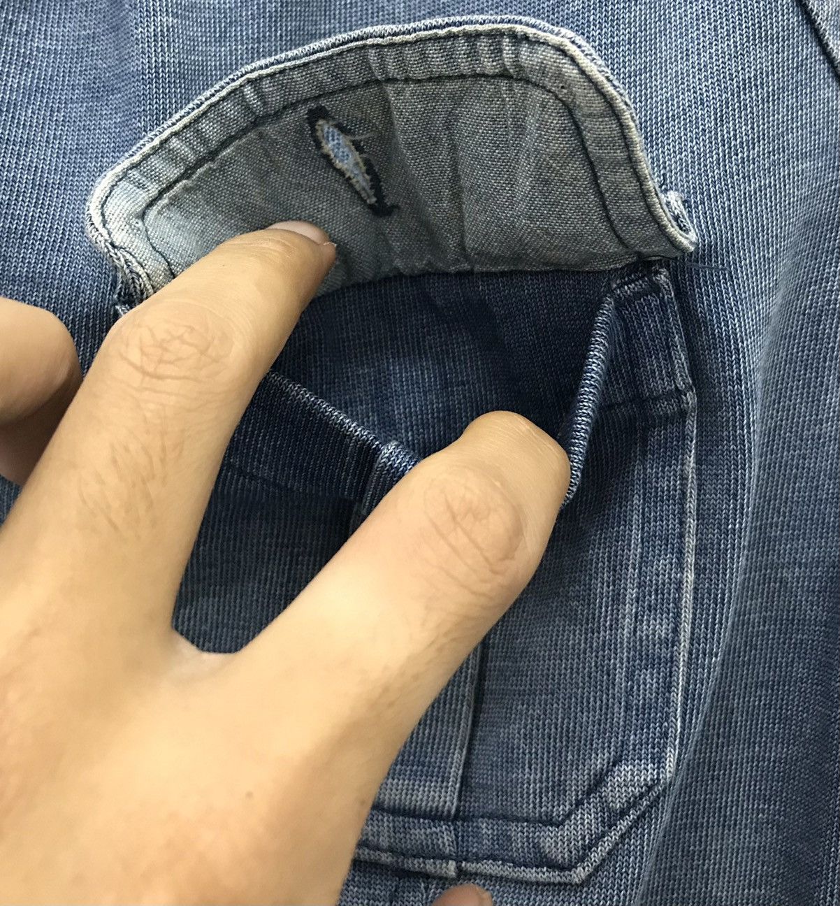 Ralph Lauren Ralph Lauren Quilted Shoulder Military-Style Denim Jacket, Size US M / EU 48-50 / 2 - 7 Thumbnail