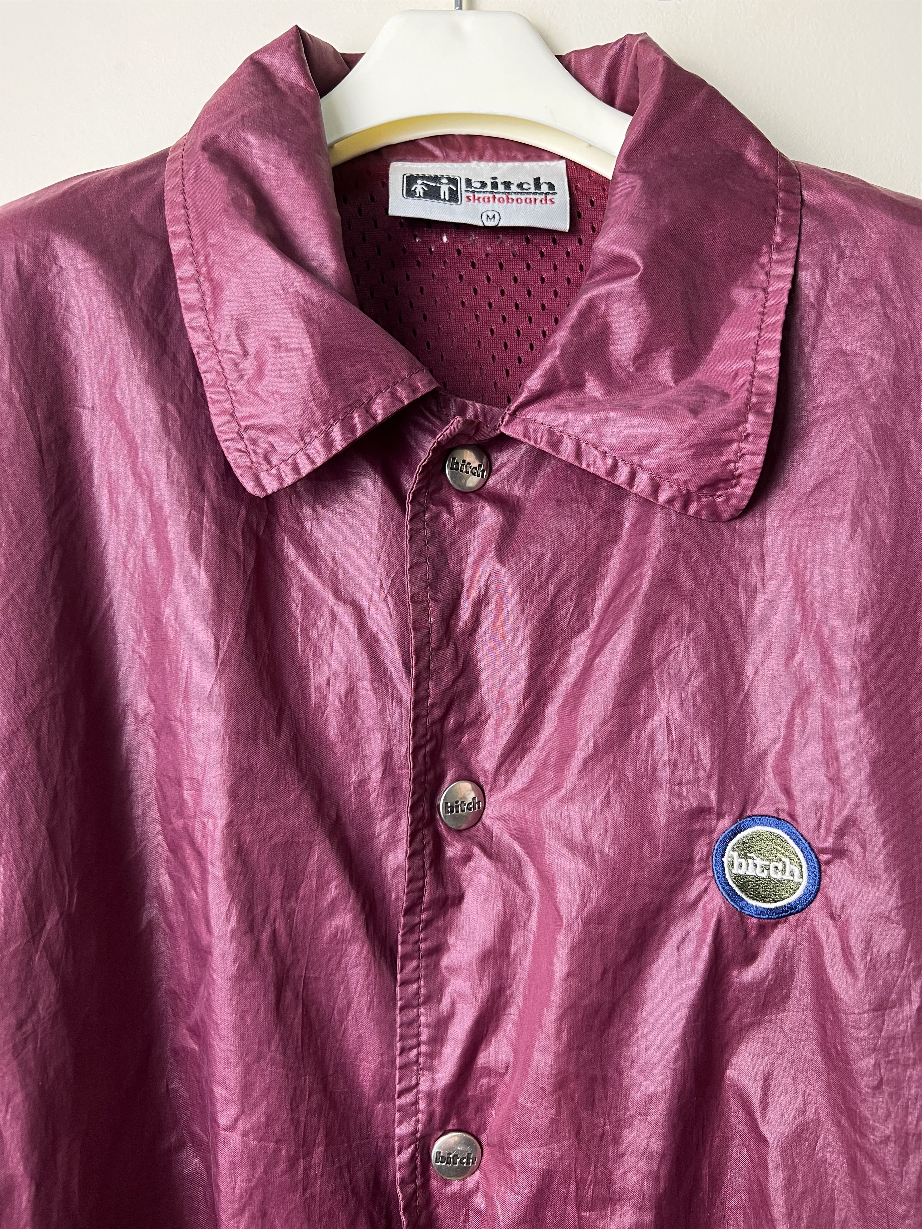 Girl Skateboards 🔥Maroon Vintage Bitch Skateboards Button Jackets Size US M / EU 48-50 / 2 - 7 Thumbnail