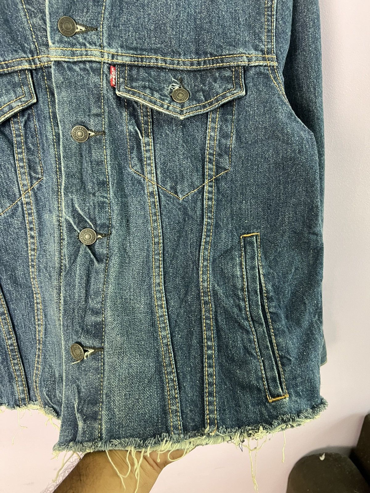 Levi's 🔥Levis Cropped Denim Trucker Size US S / EU 44-46 / 1 - 12 Thumbnail