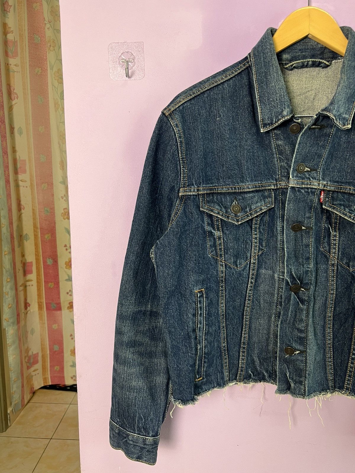 Levi's 🔥Levis Cropped Denim Trucker Size US S / EU 44-46 / 1 - 4 Thumbnail