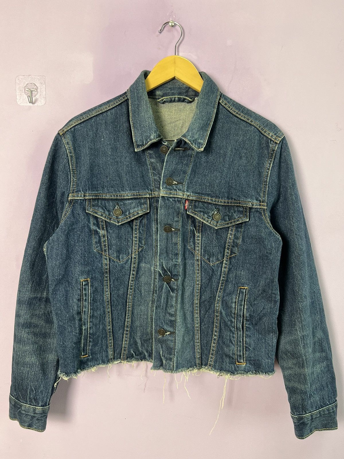 Levi's 🔥Levis Cropped Denim Trucker Size US S / EU 44-46 / 1 - 1 Thumbnail