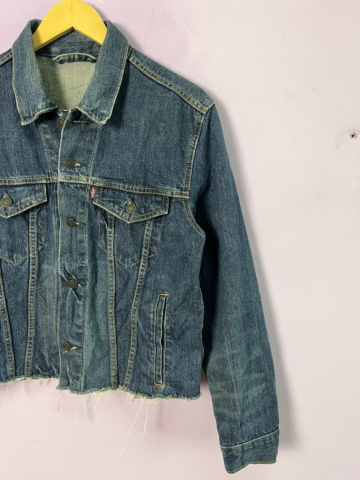 Levi's 🔥Levis Cropped Denim Trucker Size US S / EU 44-46 / 1 - 5 Thumbnail