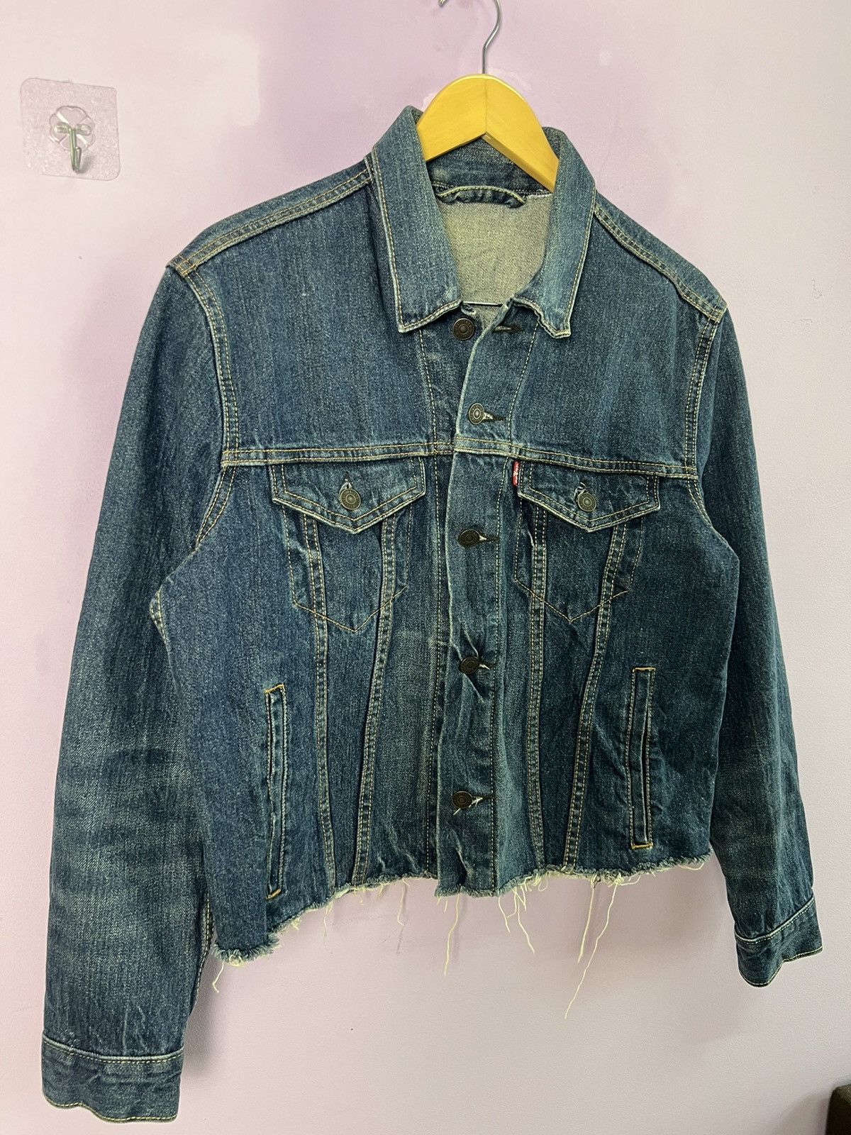 Levi's 🔥Levis Cropped Denim Trucker Size US S / EU 44-46 / 1 - 7 Thumbnail