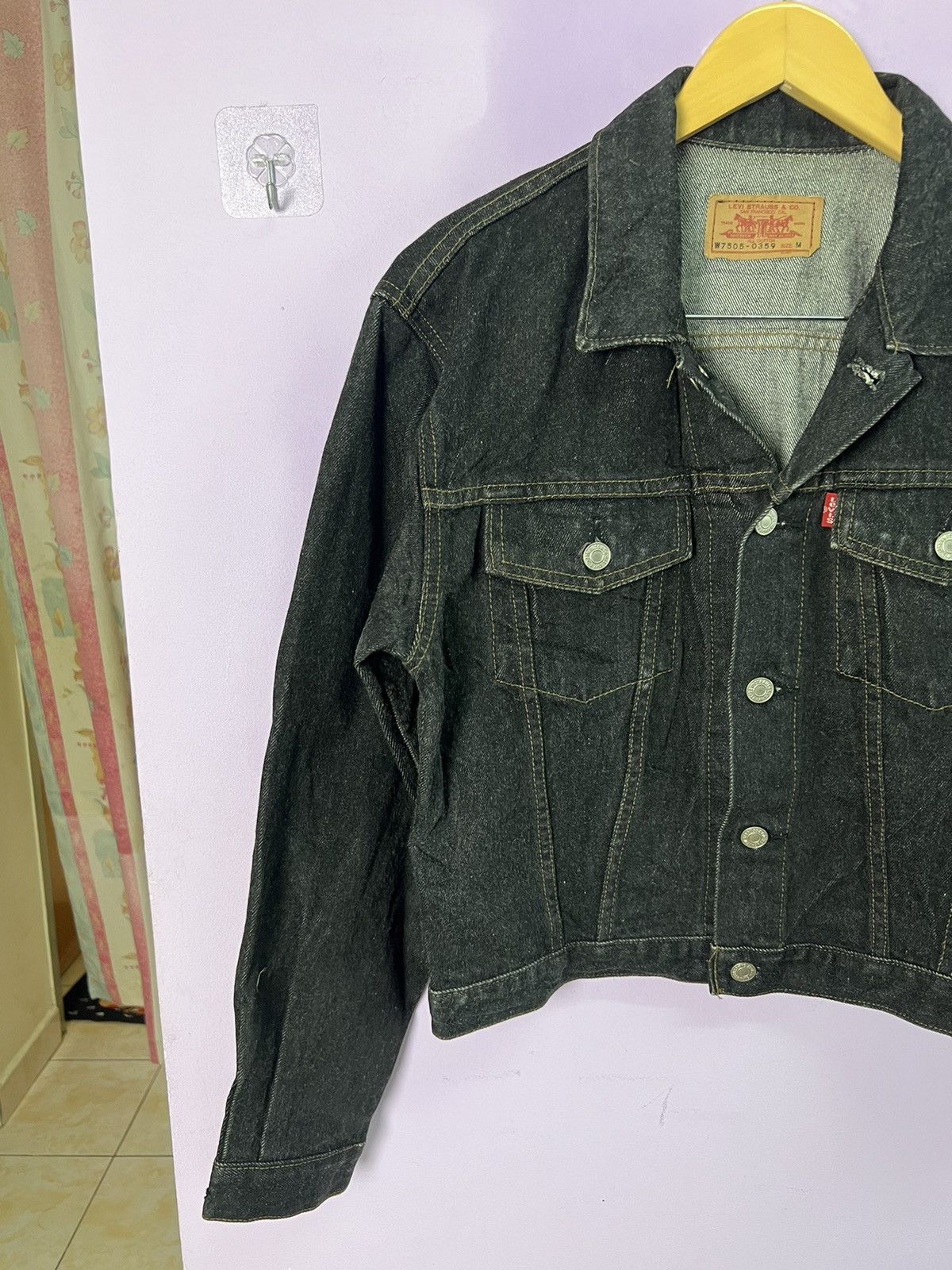 Levi's 🔥Black Levis Denim Trucker Size US S / EU 44-46 / 1 - 4 Thumbnail