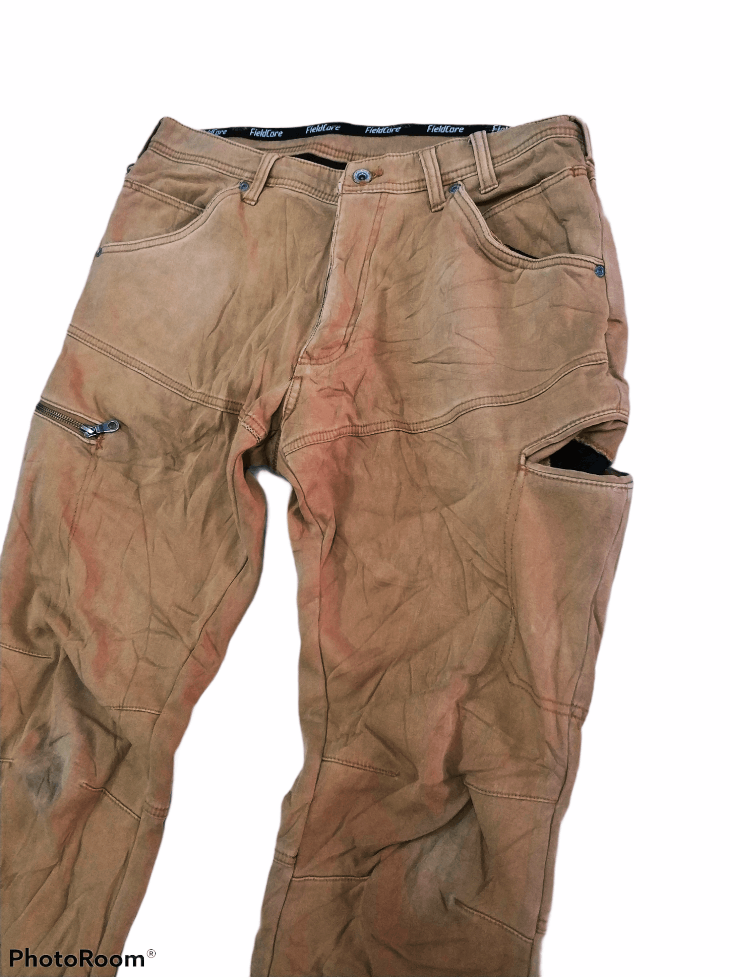 Japanese Brand 🔥Distressed Six Pockets Fieldcore Cargo Pants Size US 33 - 2 Thumbnail