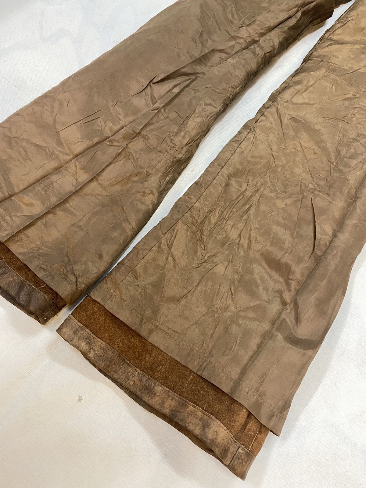 Japanese Brand Tornado Mart Flare Boot Cut Leather Pant Size US 27 - 15 Thumbnail