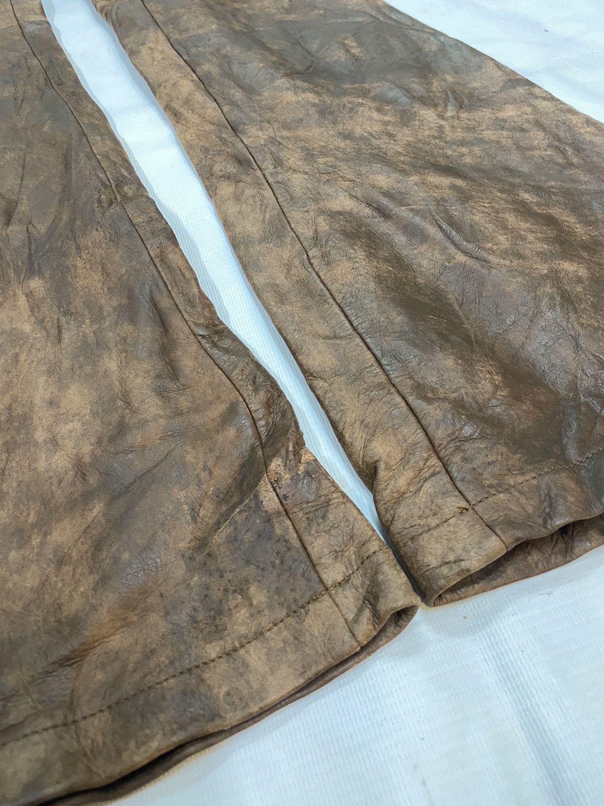 Japanese Brand Tornado Mart Flare Boot Cut Leather Pant Size US 27 - 13 Thumbnail