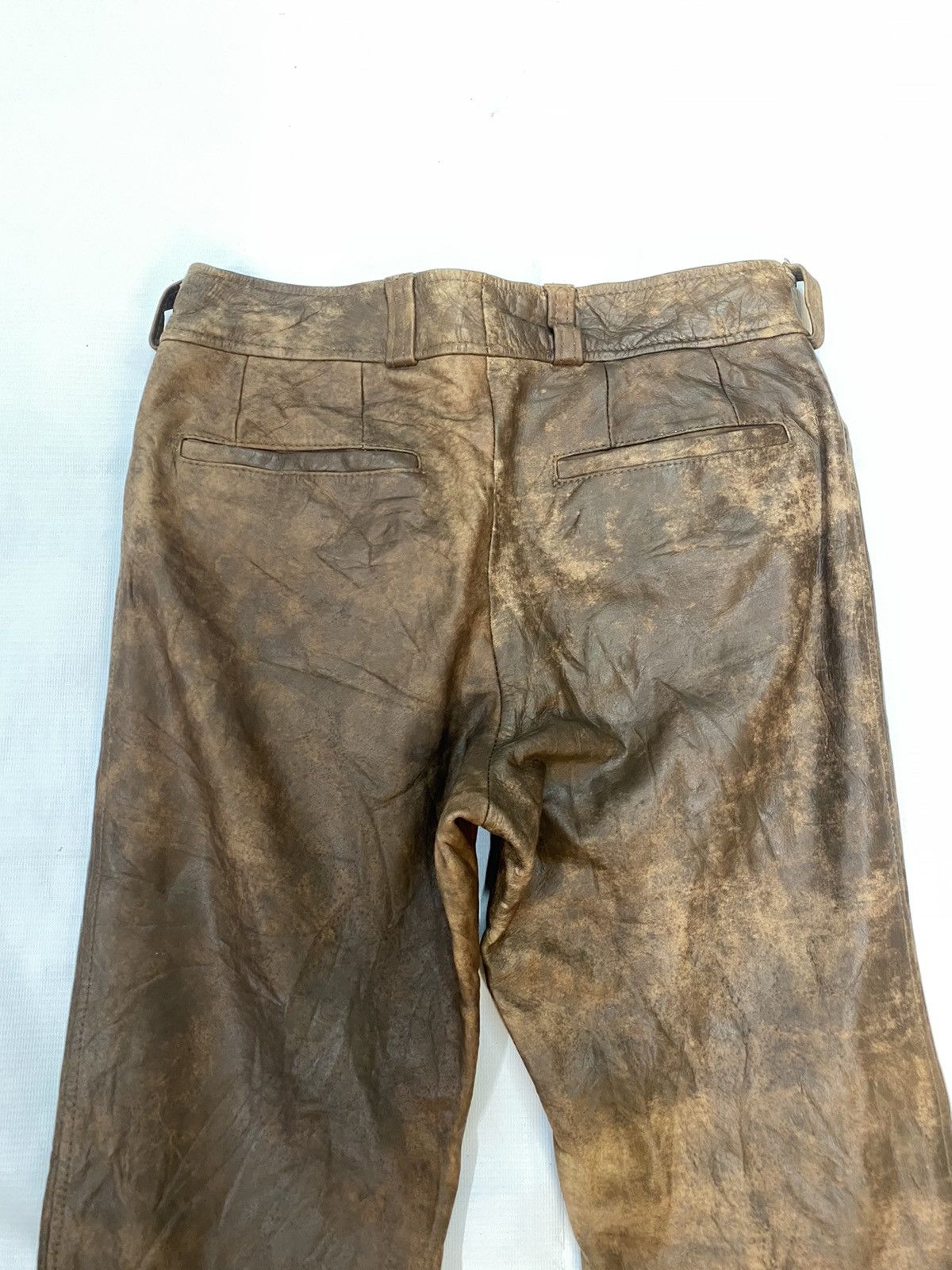 Japanese Brand Tornado Mart Flare Boot Cut Leather Pant Size US 27 - 8 Thumbnail