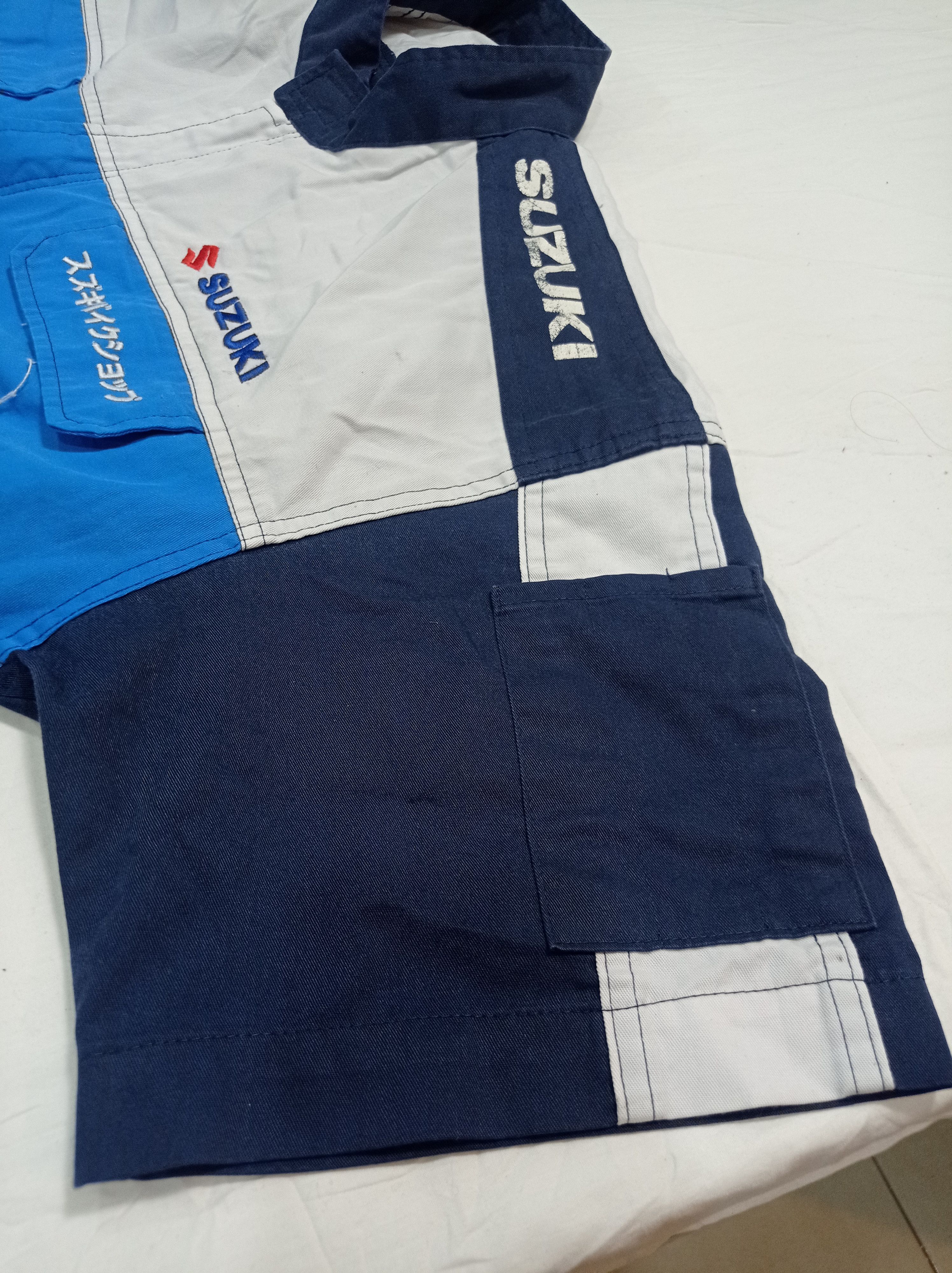 Japanese Brand Vintage Suzuki Coverall ShortSleeve Size US 33 - 9 Thumbnail