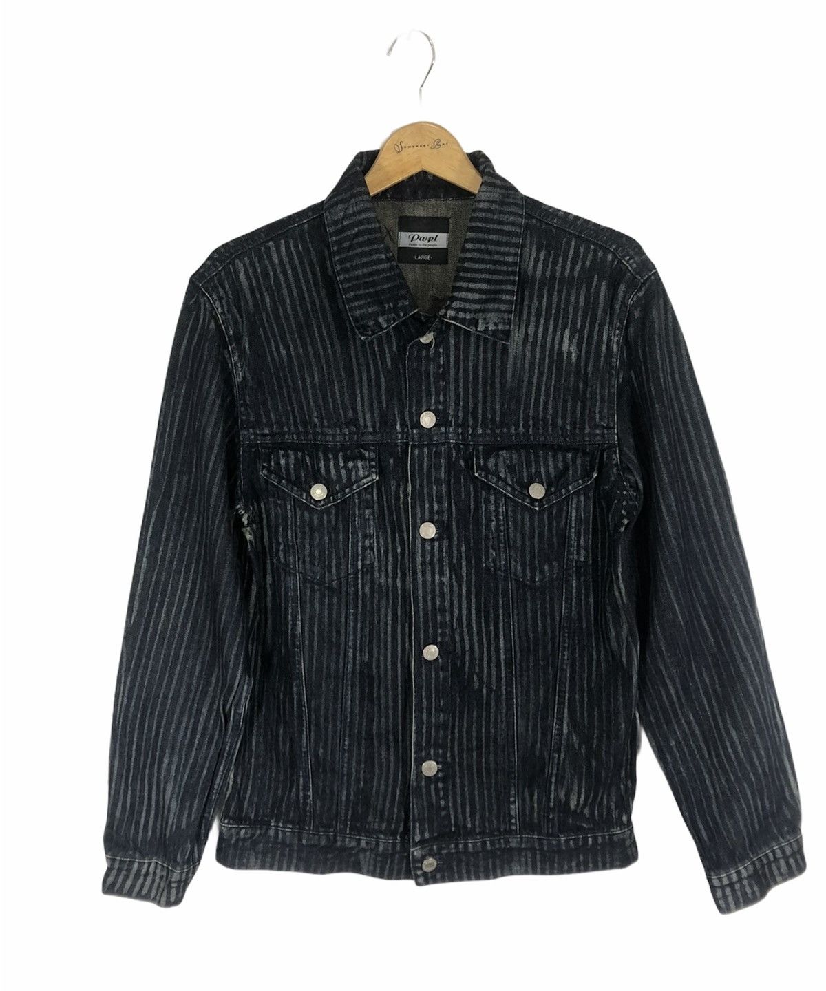 Japanese Brand Power To The People PWPL Distresses Denim Jacket Size US L / EU 52-54 / 3 - 1 Thumbnail