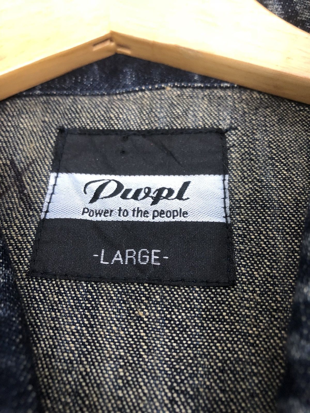 Japanese Brand Power To The People PWPL Distresses Denim Jacket Size US L / EU 52-54 / 3 - 6 Thumbnail