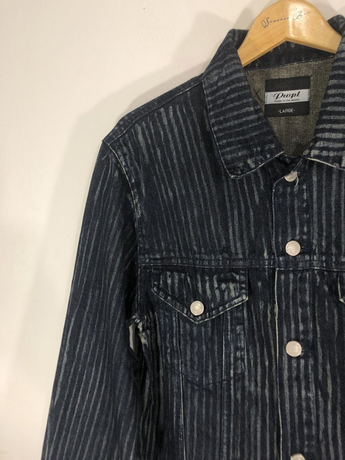Japanese Brand Power To The People PWPL Distresses Denim Jacket Size US L / EU 52-54 / 3 - 5 Thumbnail